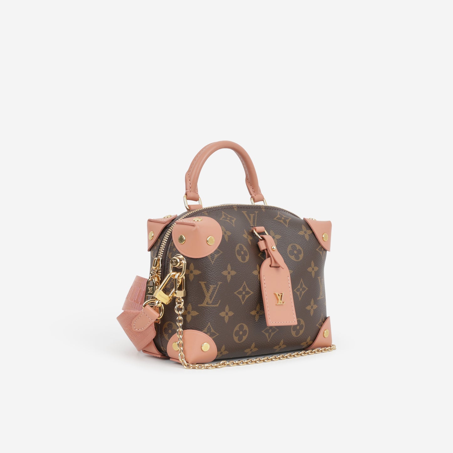 Louis Vuitton Petite Malle Souple - Monogram / Peach Trim | Gold Hardware