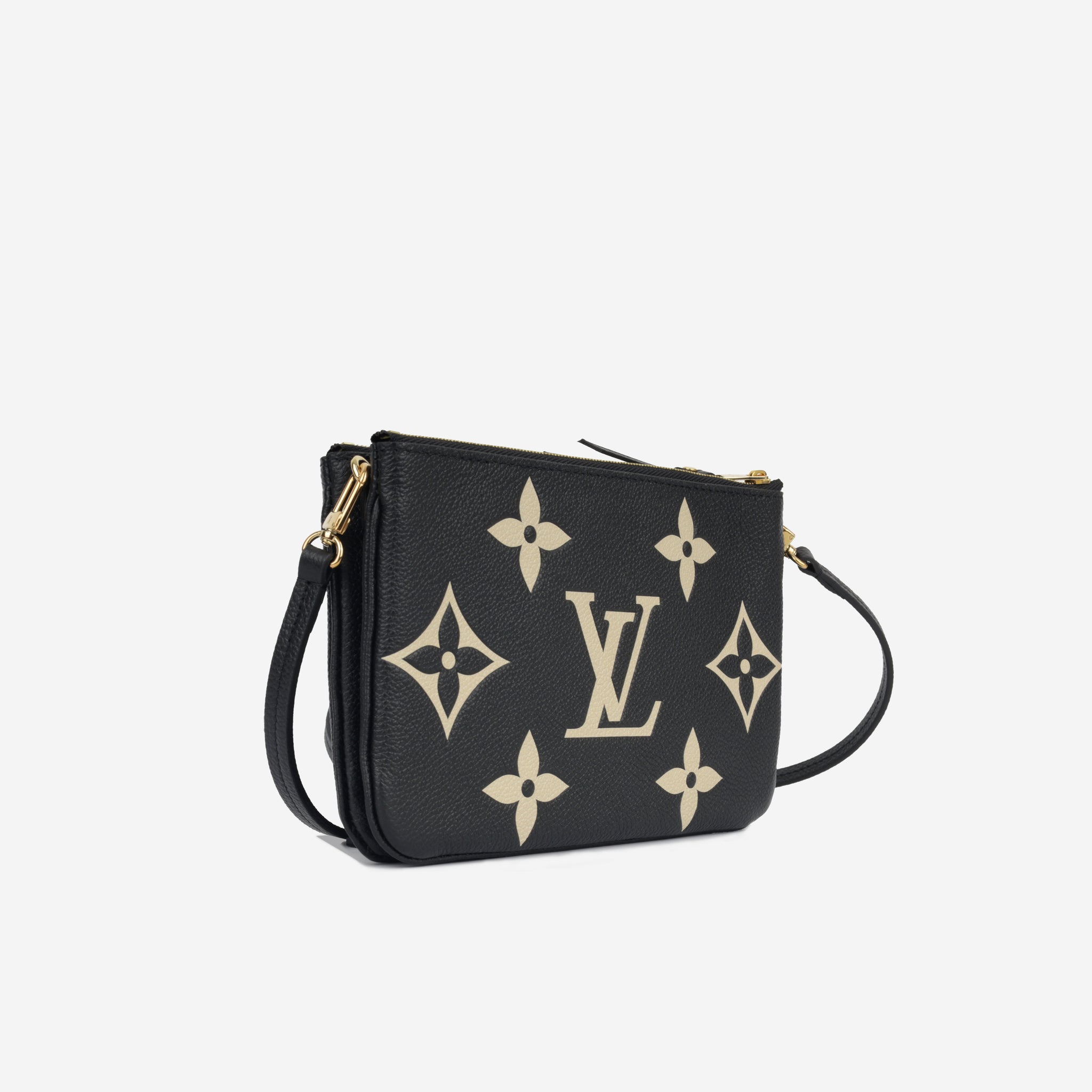 Louis Vuitton Bicolore Monogram Empreinte Double Zip Pochette