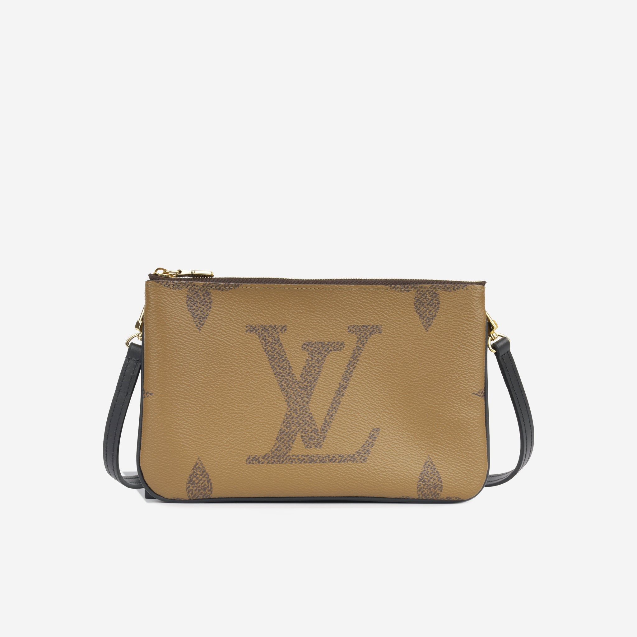 Louis Vuitton Double Zip Pochette Monogram GHW