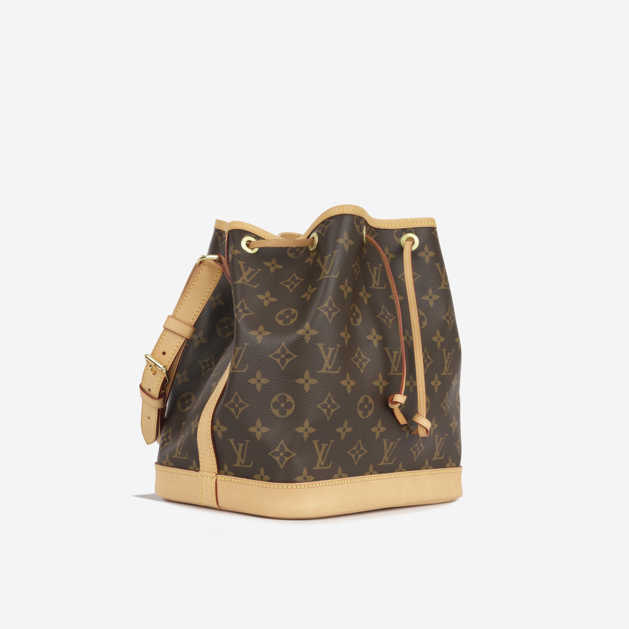 Louis Vuitton Monogram Large Drawstring Bucket Bag Brown