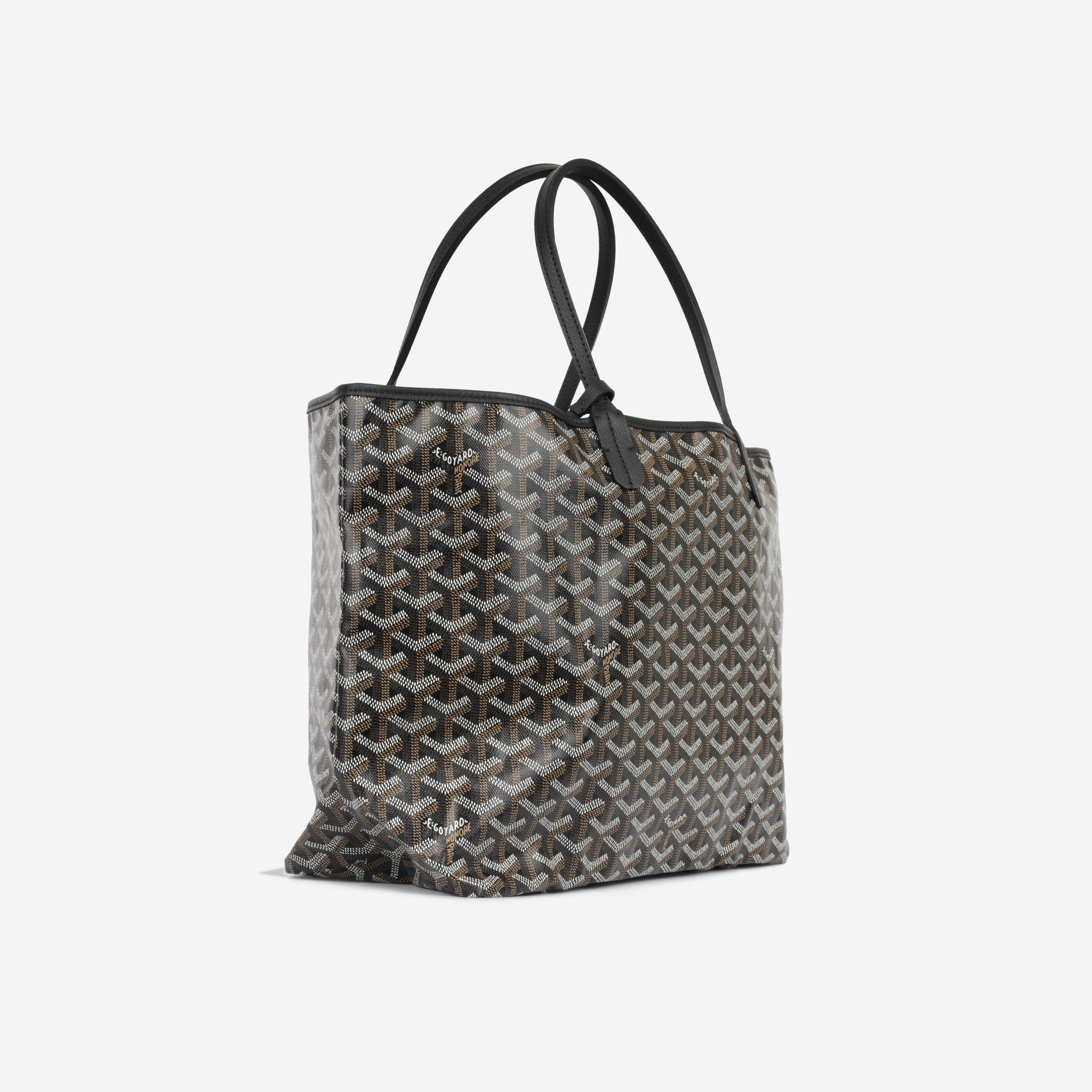 Goyard - Saint Louis PM - Black Goyardine Canvas- SHW - Brand New | Bagista