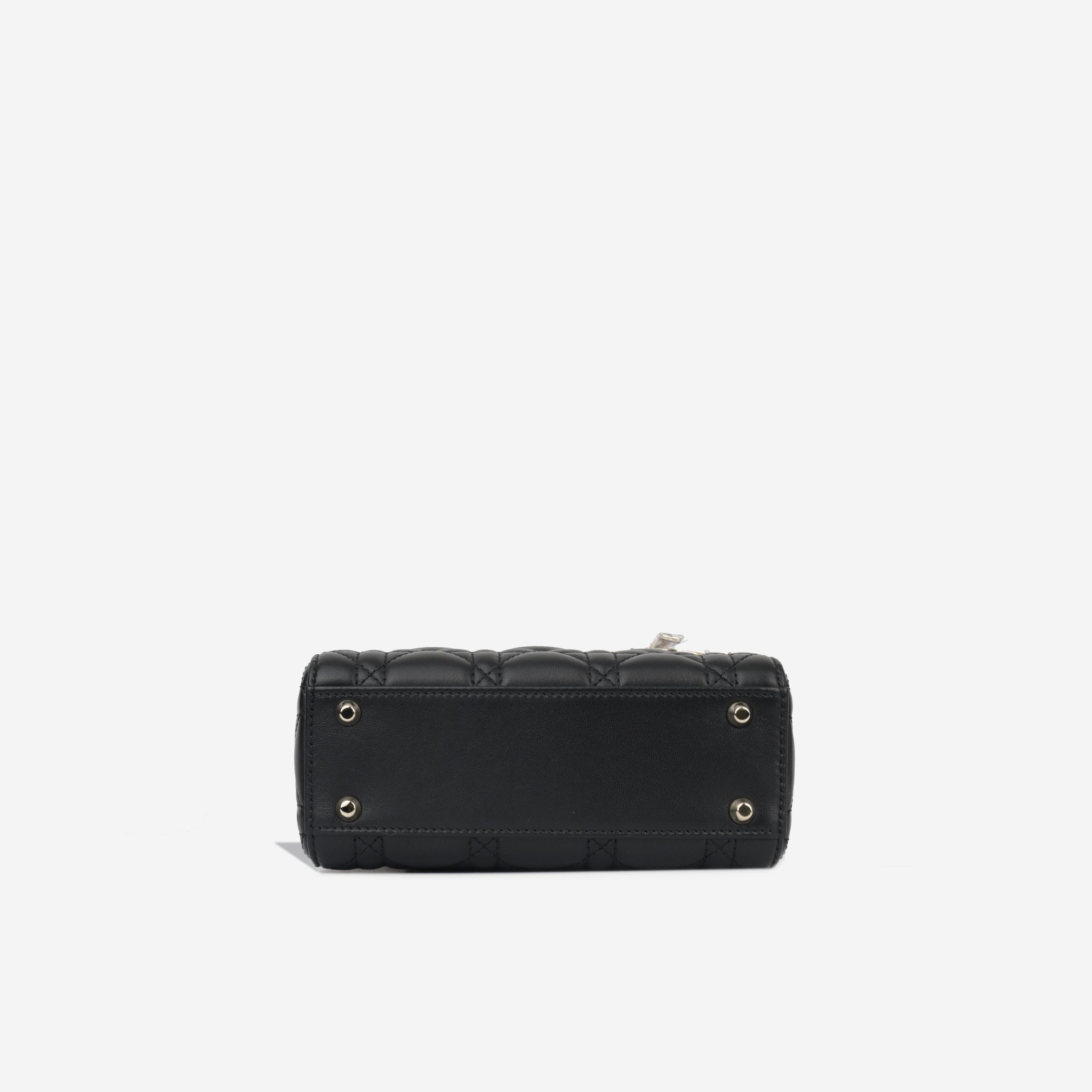 Mini lady dior ultra black outlet bag