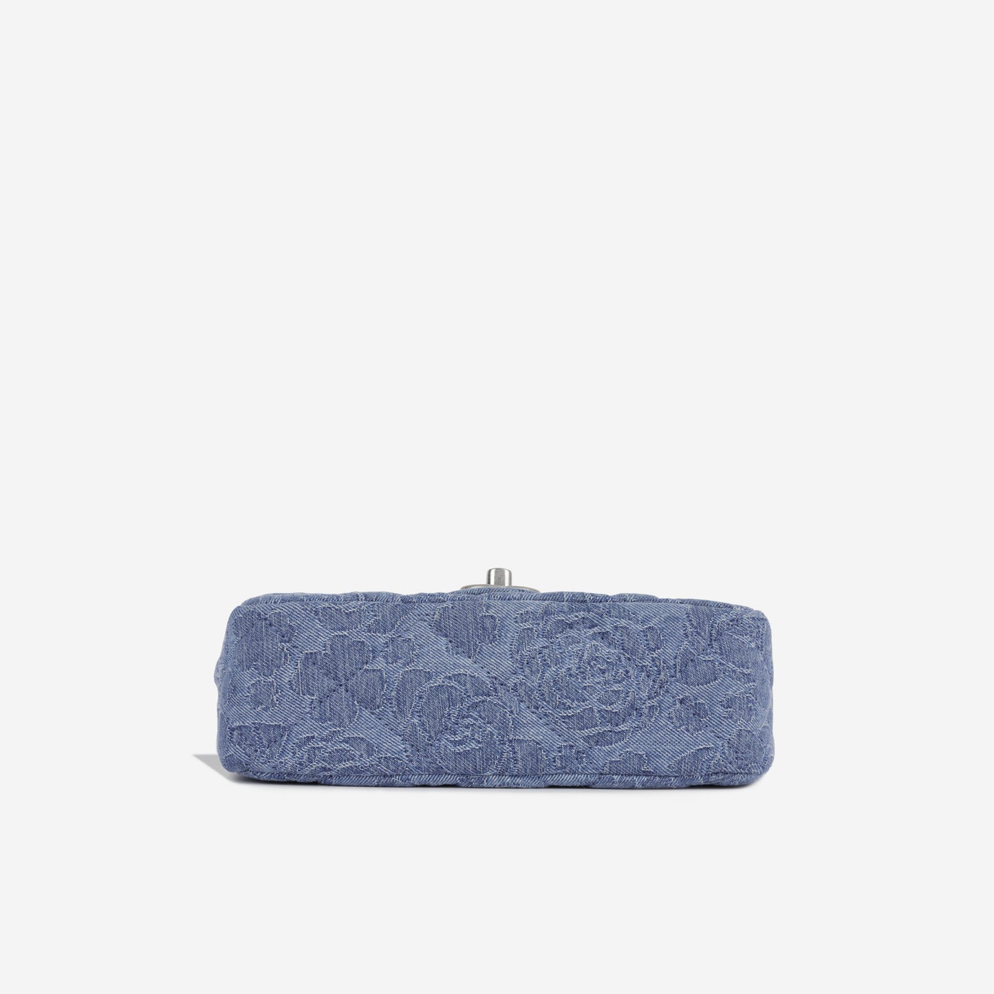 Denim Quilted Camellia Flap