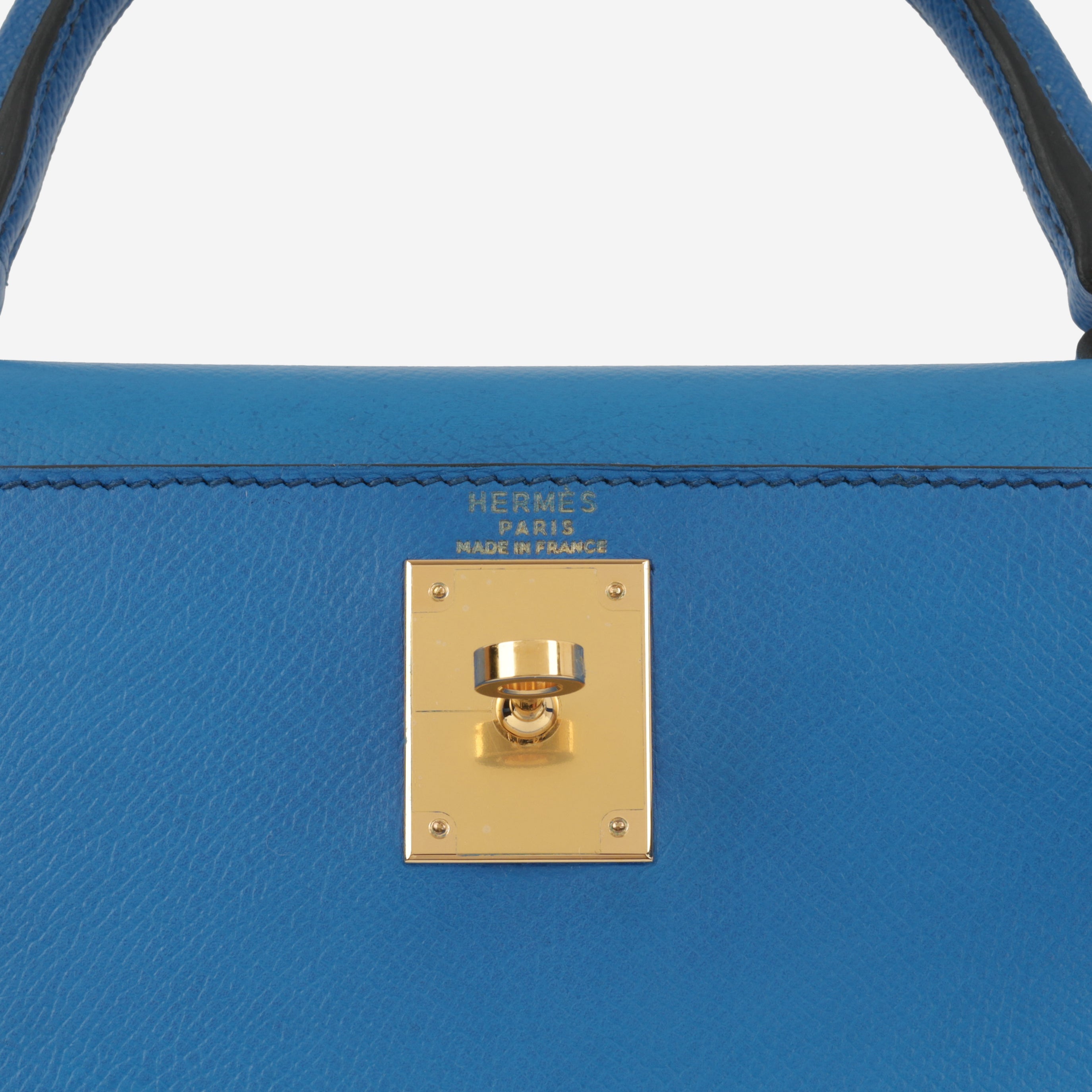 Vintage Hermès Kelly 28cm Bleu de France Courchevel | Rare Find
