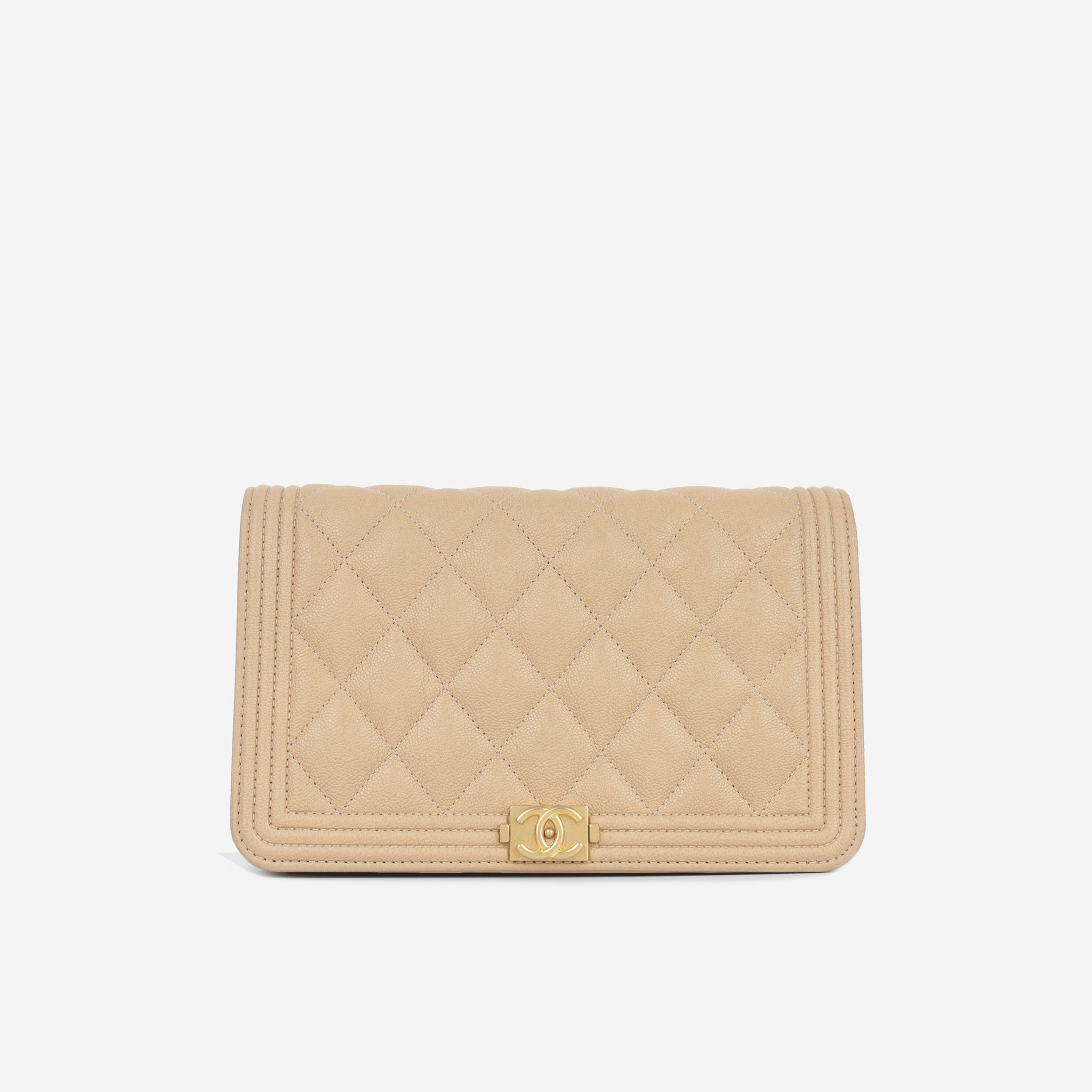 Chanel Boy WOC Beige Caviar GHW Bagista