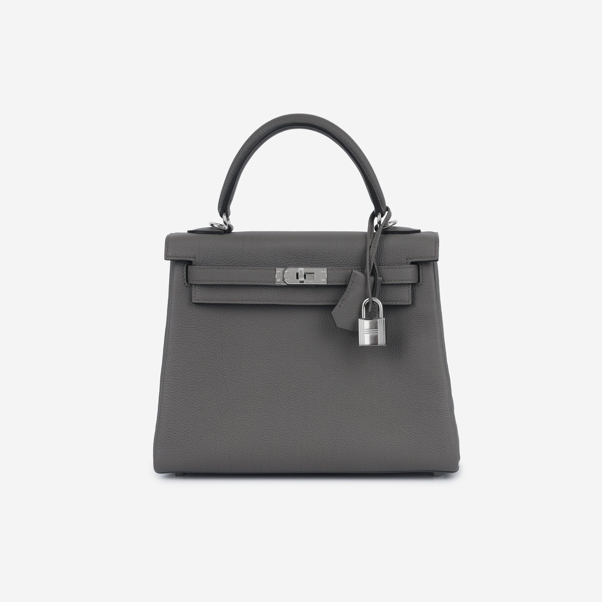 Hermès Kelly 25 Gris Etain Togo PHW 2023 Unused – Bagista
