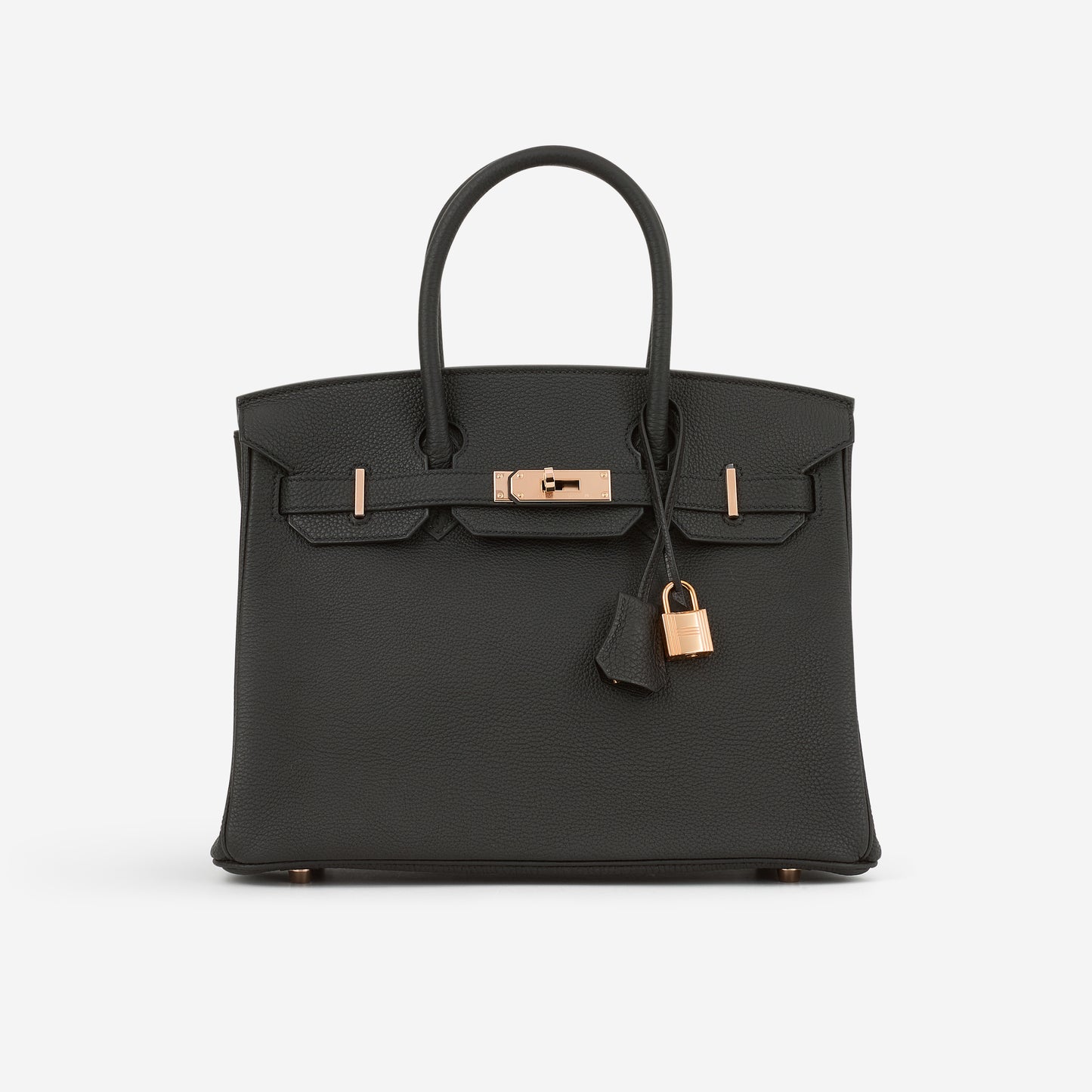 Hermès Birkin 30 - Black Togo | Rose Gold Hardware - Bagista