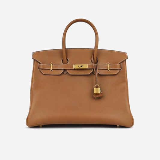 Birkin 35 - Fauve Barenia Fauborg