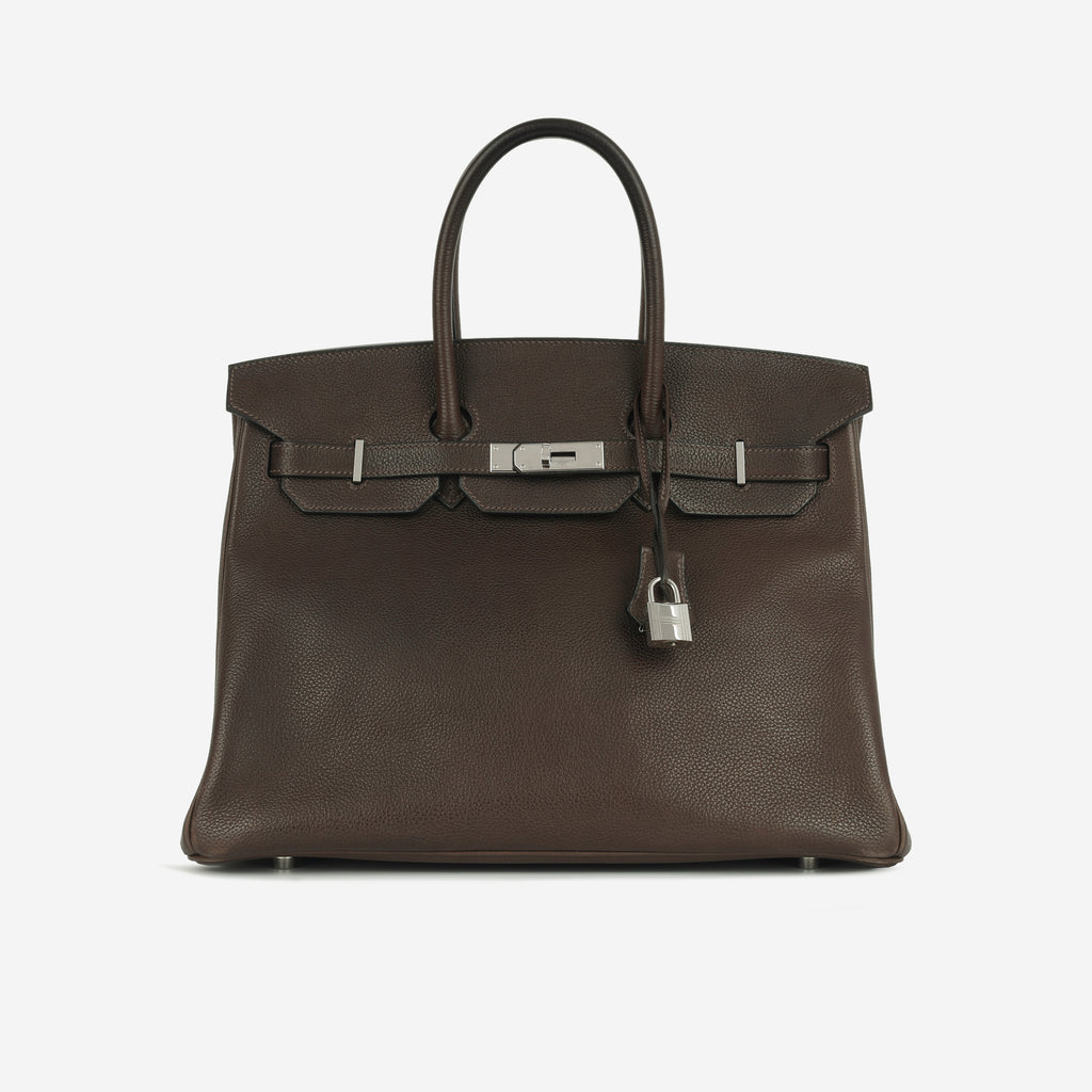 Hermès Birkin 35 Ebene Barenia Faubourg PHW Excellent Bagista