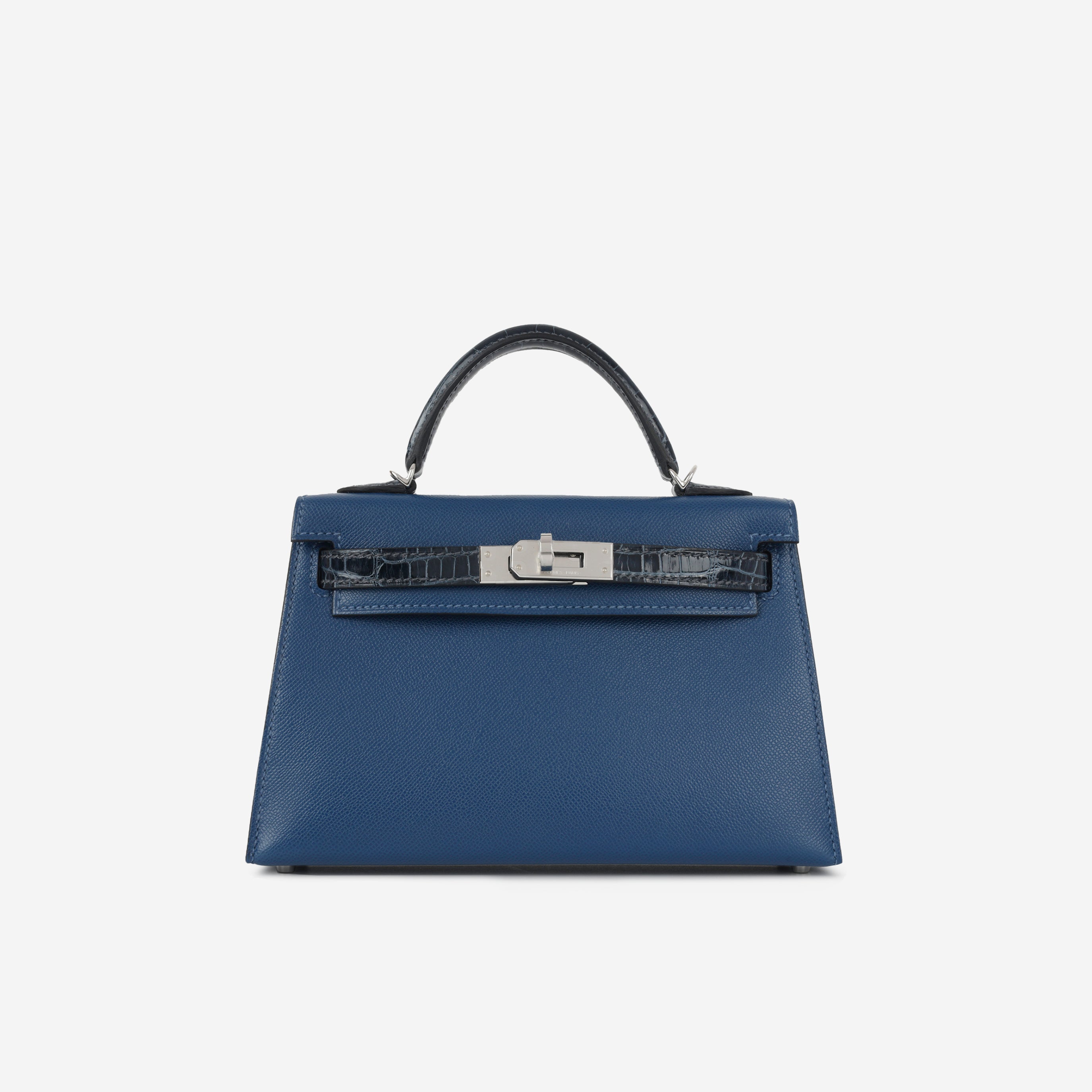 Hermès Mini Kelly Touch 20cm Deep Bleu Madame - New & Authentic – Bagista