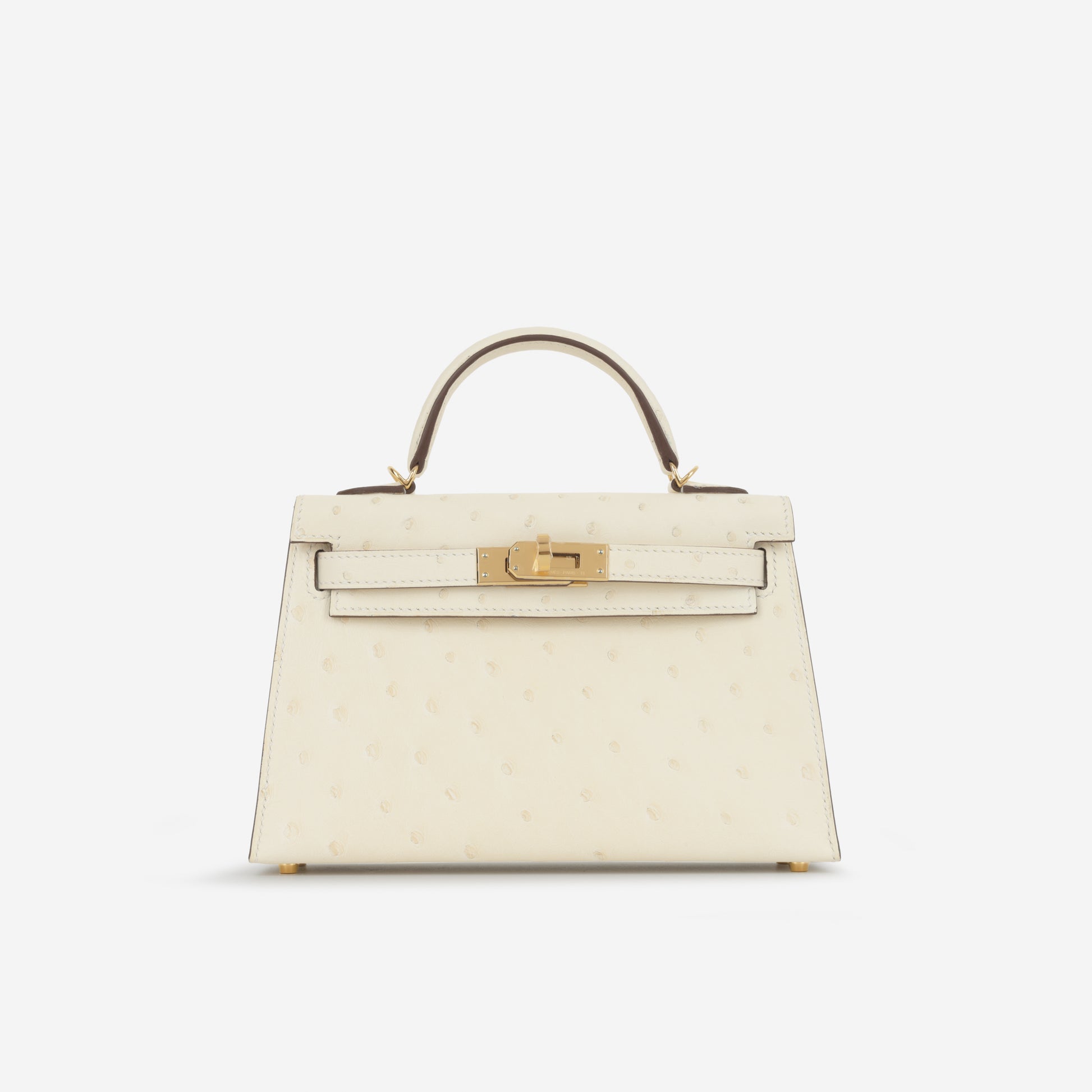 Hermès Kelly 20 Nata Ostrich HW – Bagista - Main Image