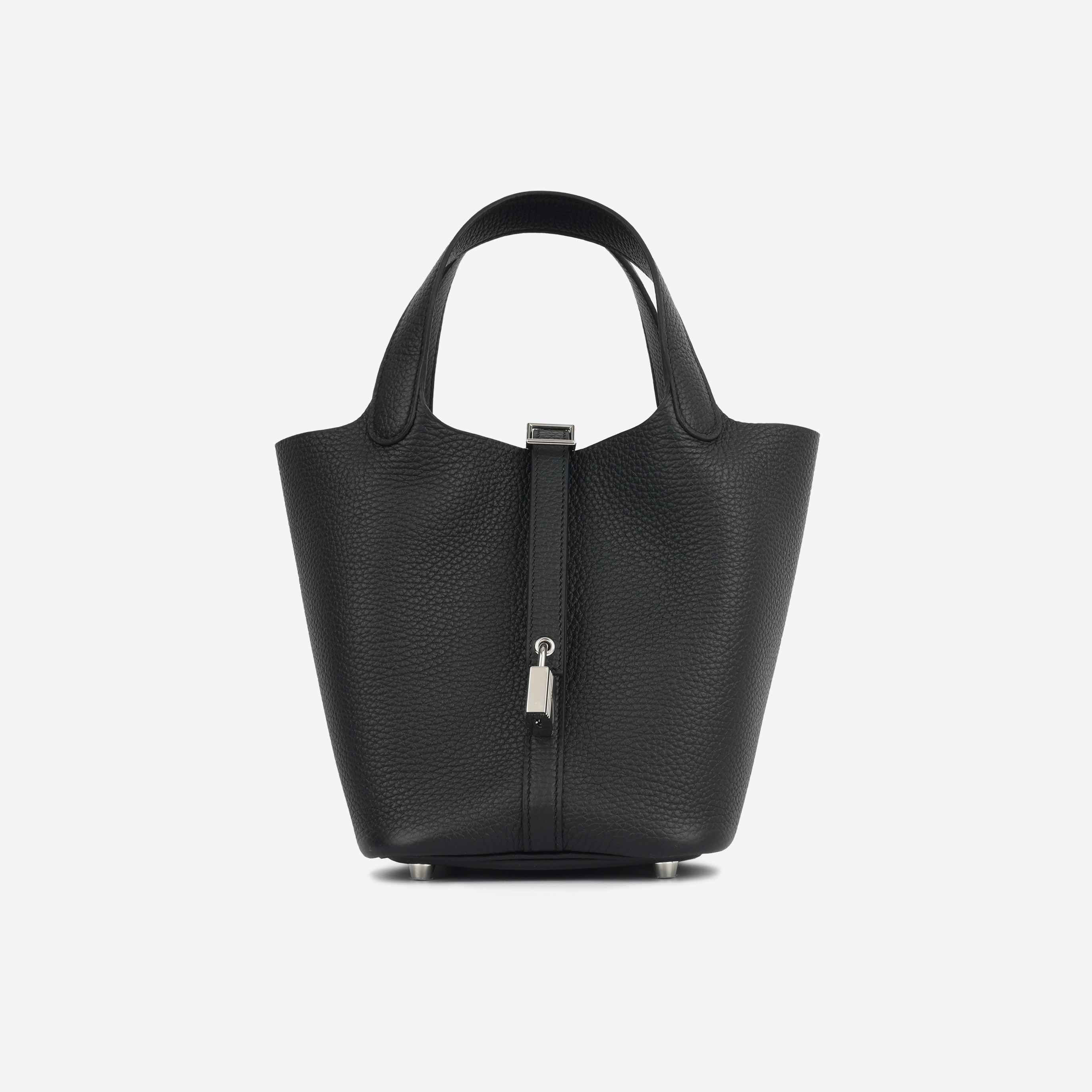 Hermès - Picotin 18 - Noir Clemence PHW - Brand New - 2024 – Bagista