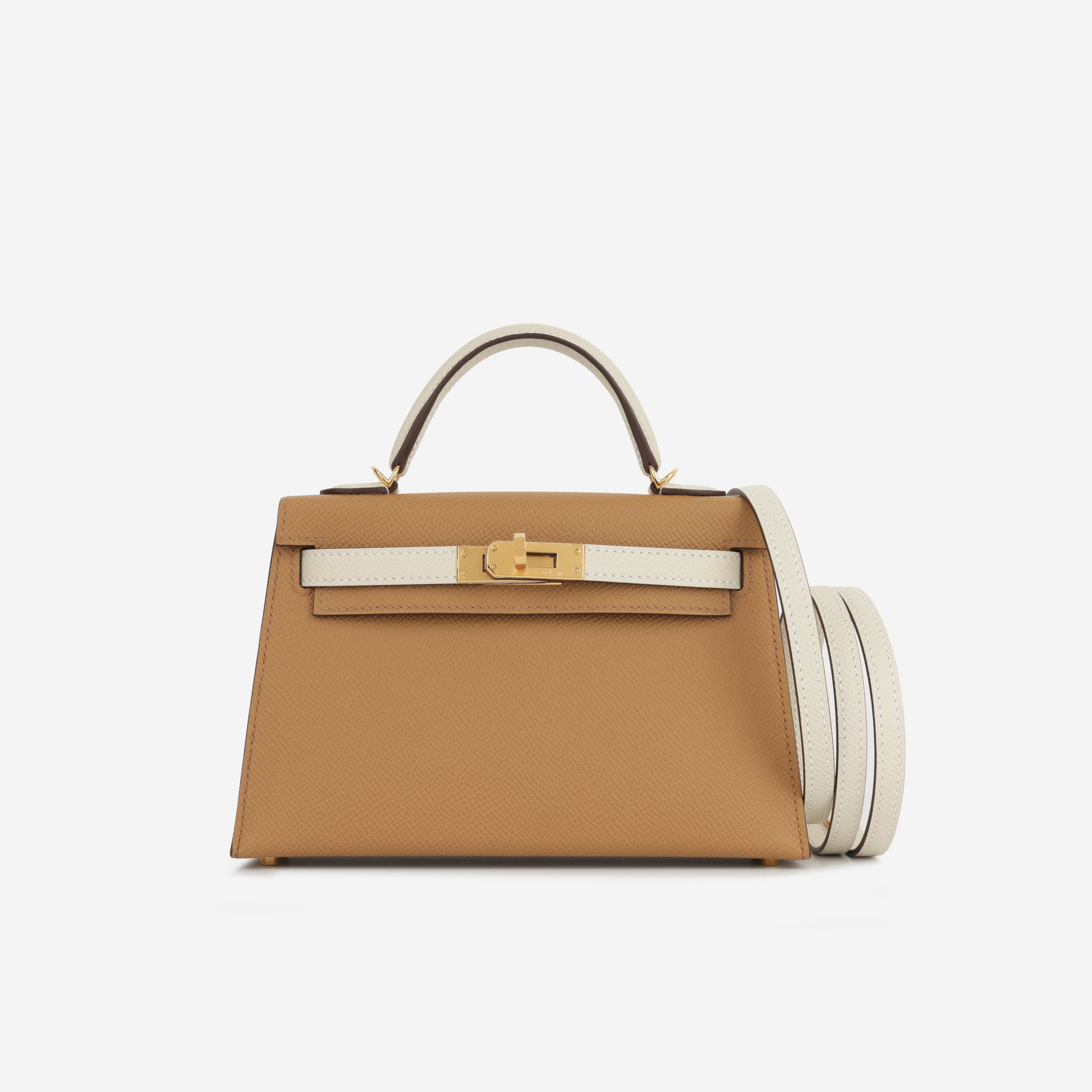 Hermès HSS Mini Kelly - Biscuit / Craie Epsom GHW - 2024 - Brand