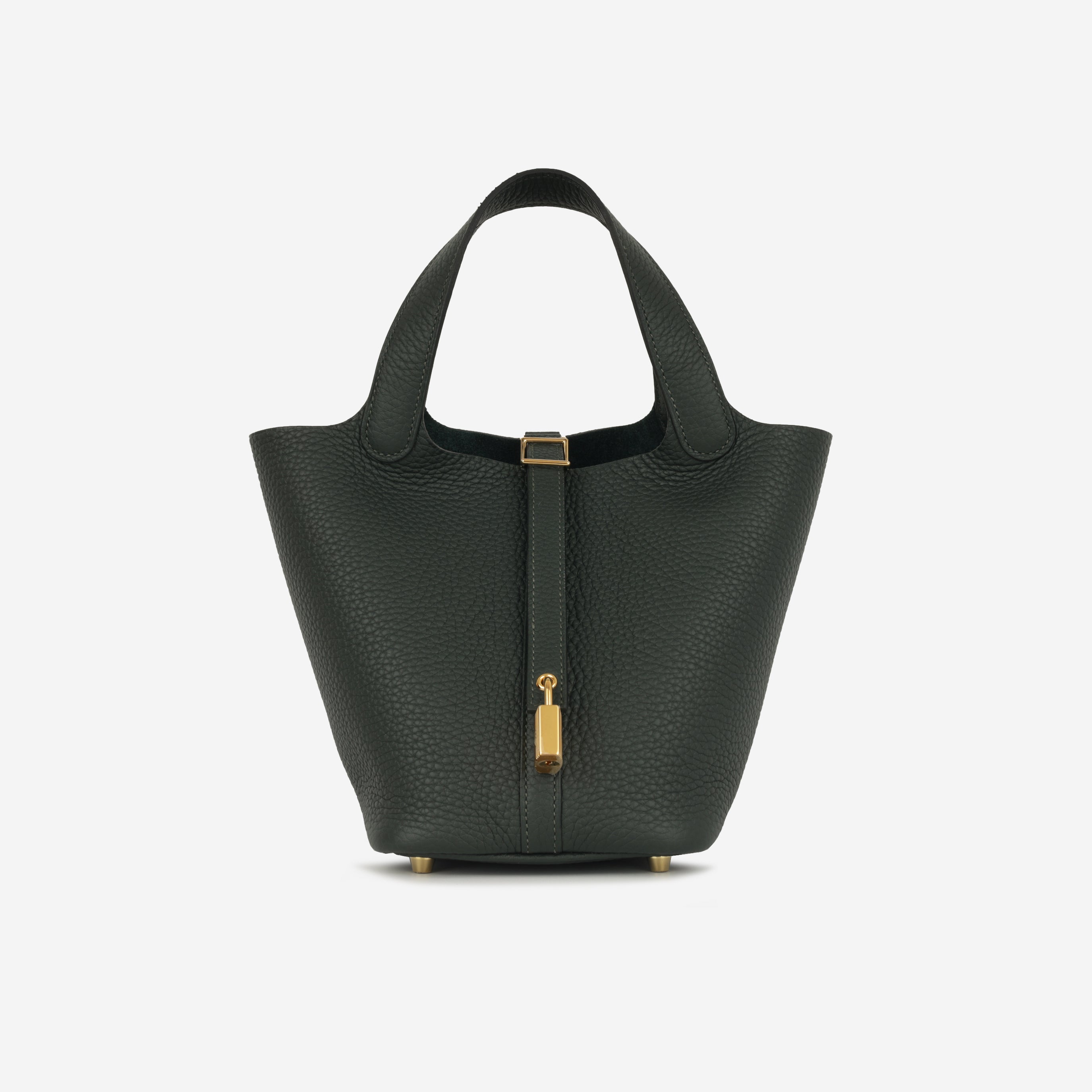 Hermès - Picotin 18 - Vert Fonce Clemence GHW - Brand New - 2024 – Bagista