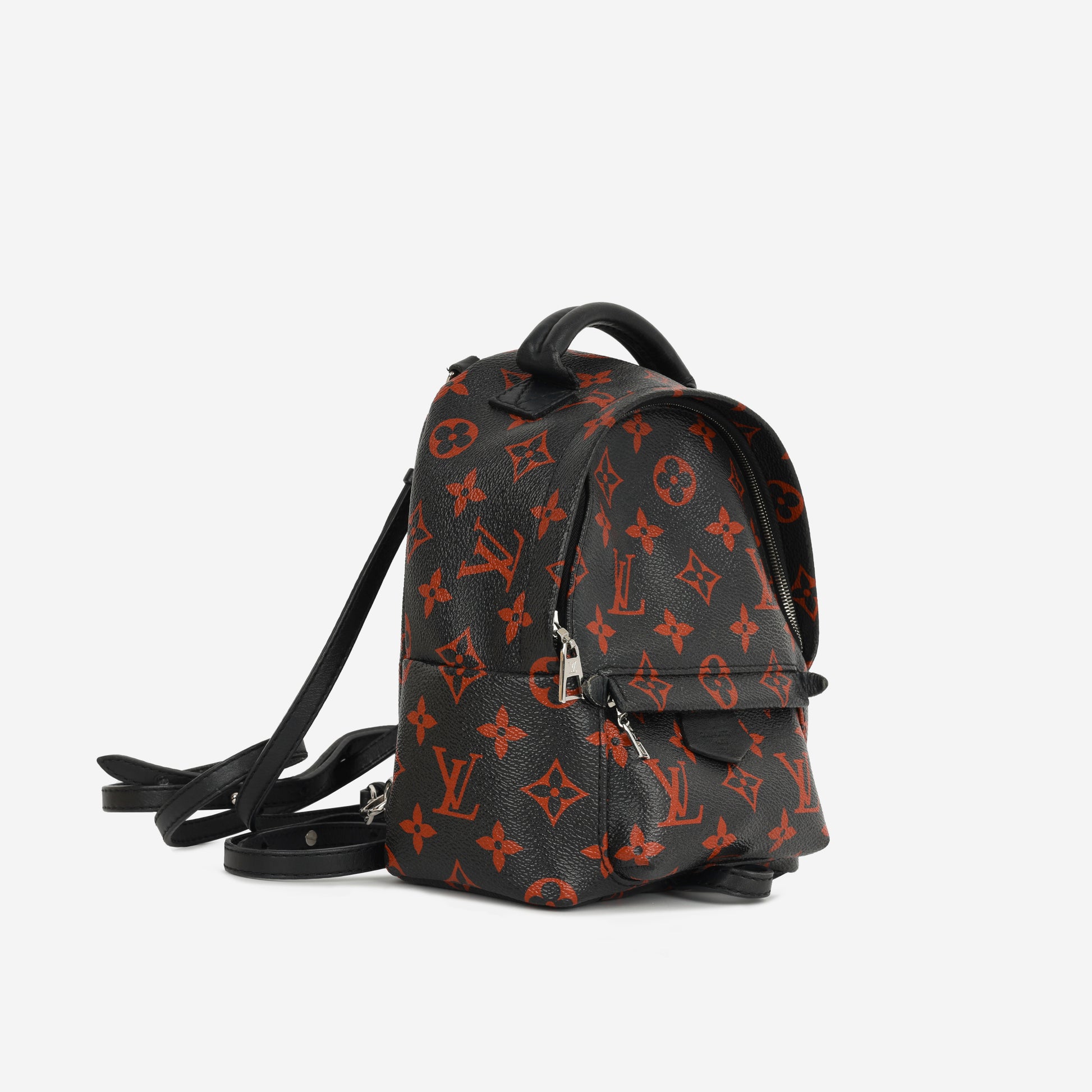 louis vuitton backpack palm springs infrarouge mini black red Louis Vuitton - Mini Palm Springs Backpack - Black/Red Infrarouge SHW - Pre Loved