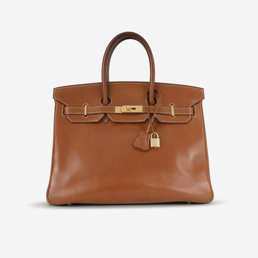 Hermès Birkin 35 - Fauve Barenia | Gold Hardware