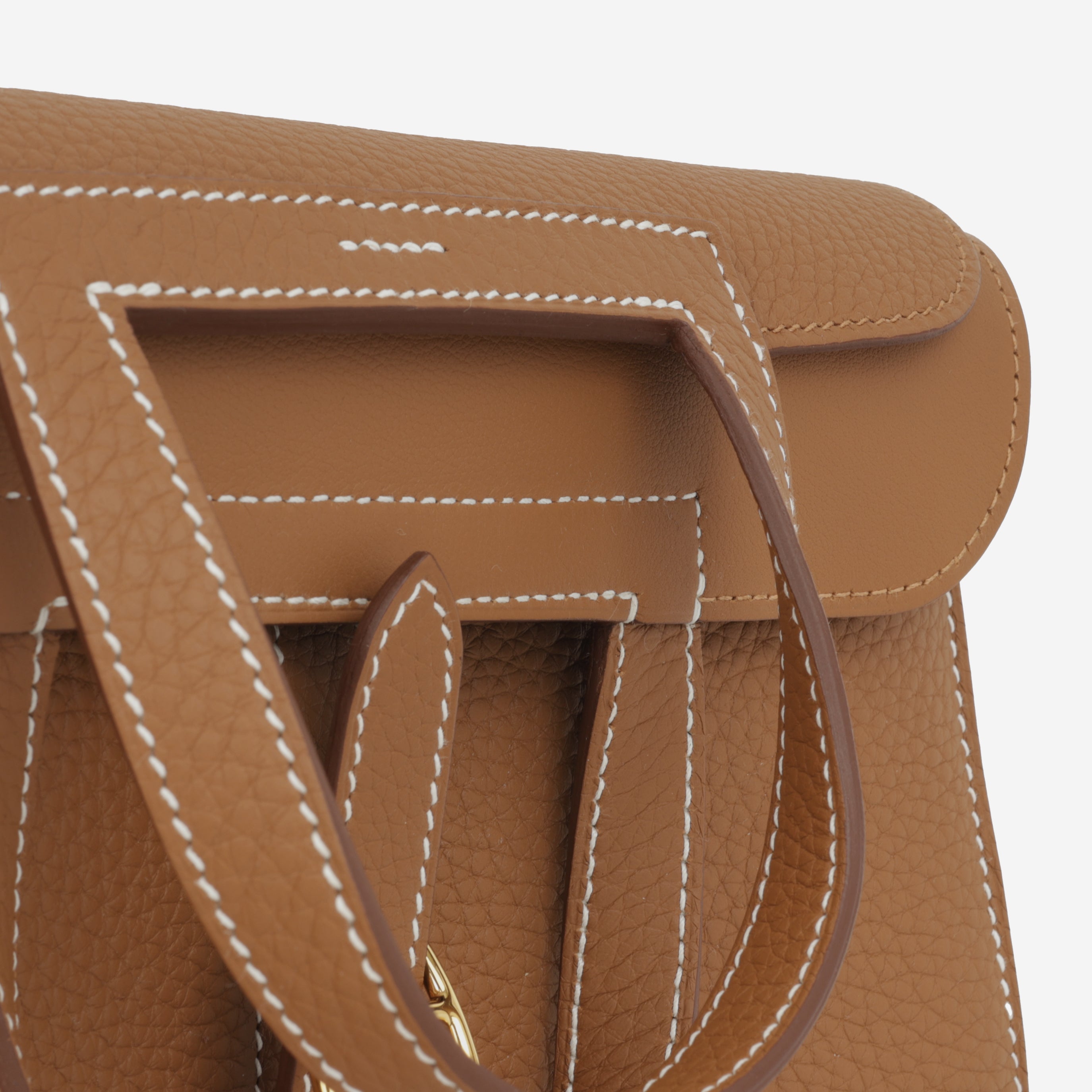Hermès Halzan 25 - Gold Clemence | Gold Hardware – Bagista