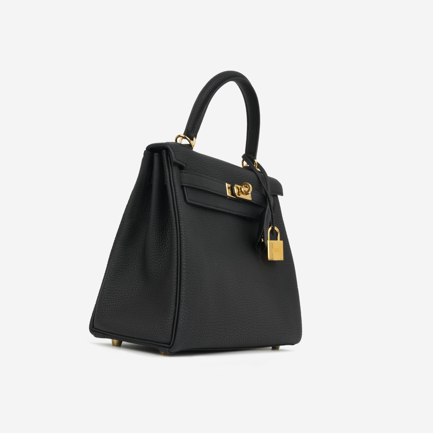 Hermè Kelly 25 - Black Togo | Gold Hardware