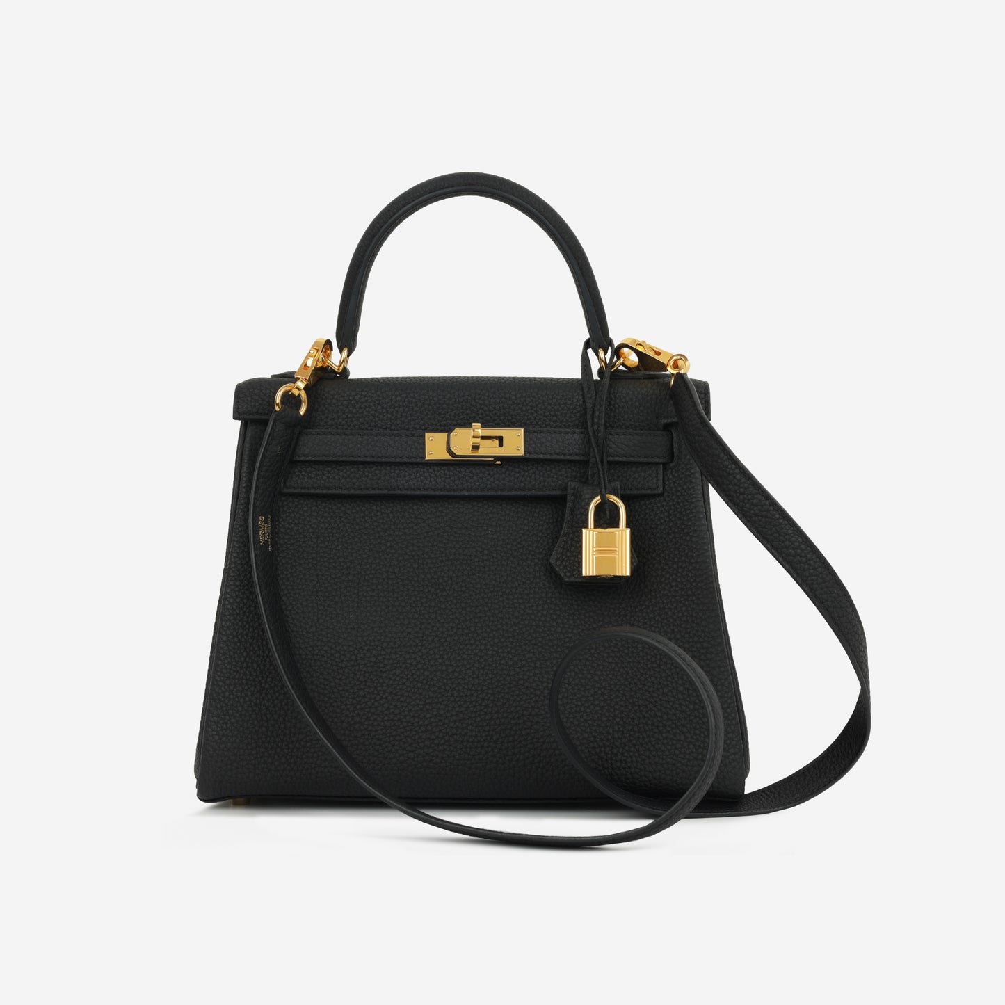 Hermè Kelly 25 - Black Togo | Gold Hardware