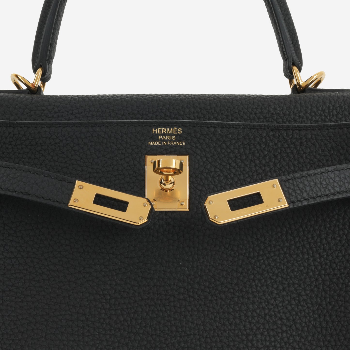 Hermè Kelly 25 - Black Togo | Gold Hardware