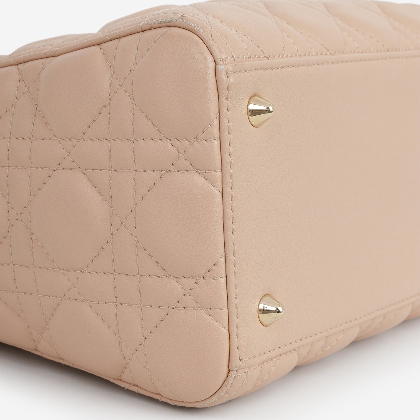 Medium Lady Dior - Blush Lambskin | Champagne Gold Hardware