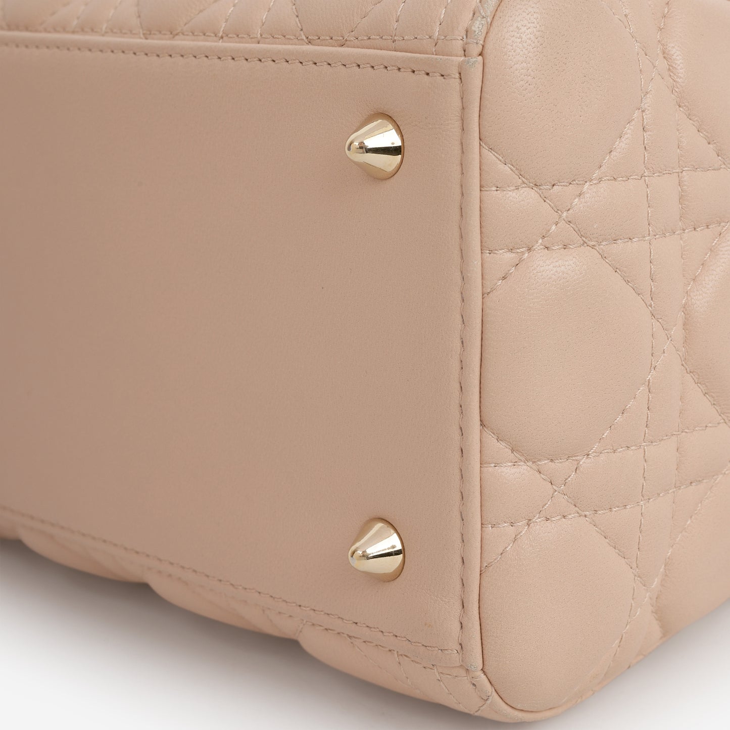Medium Lady Dior - Blush Lambskin | Champagne Gold Hardware