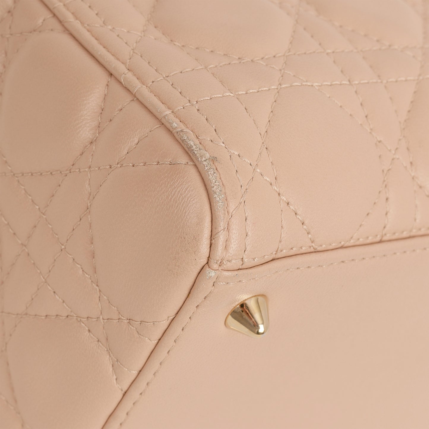 Medium Lady Dior - Blush Lambskin | Champagne Gold Hardware
