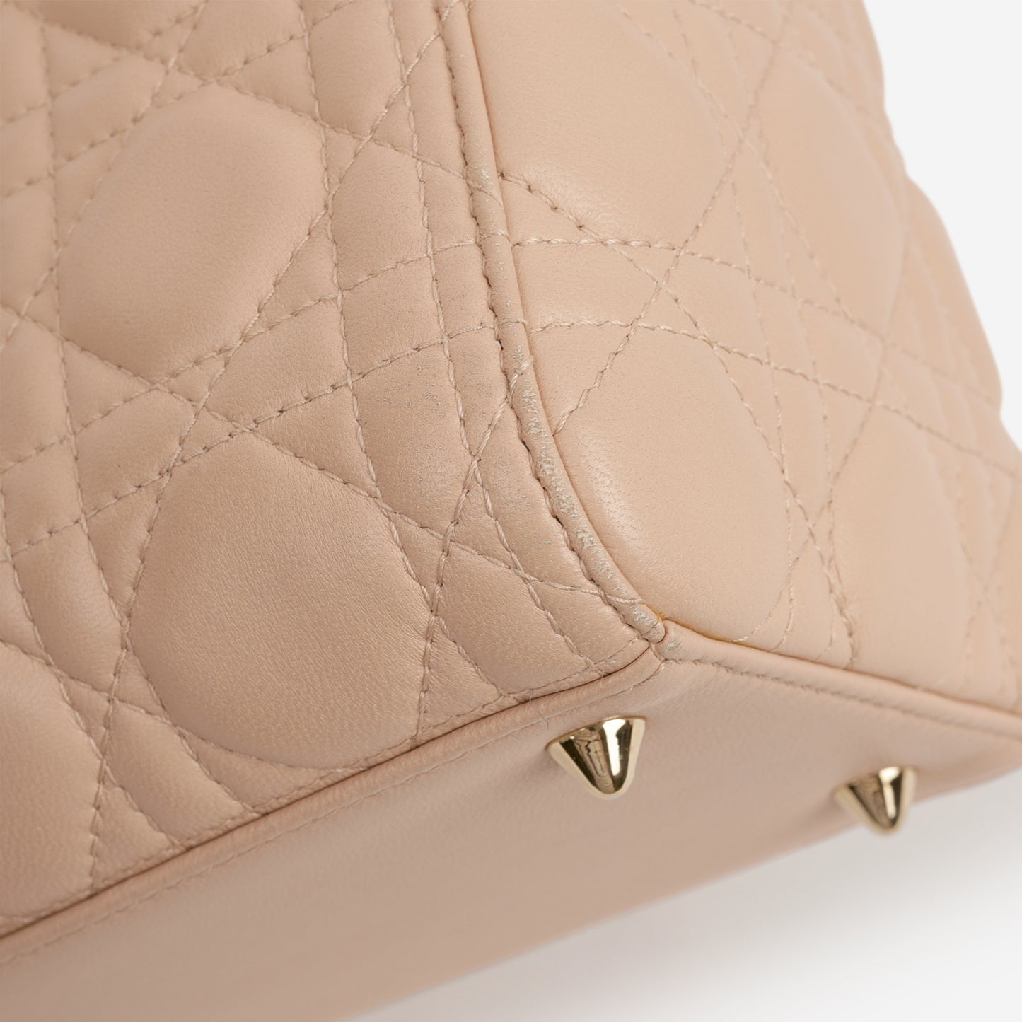 Medium Lady Dior - Blush Lambskin | Champagne Gold Hardware