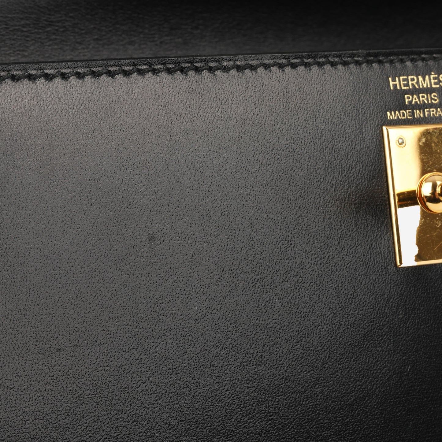 Hermès Kelly 25 - Noir Box Calf