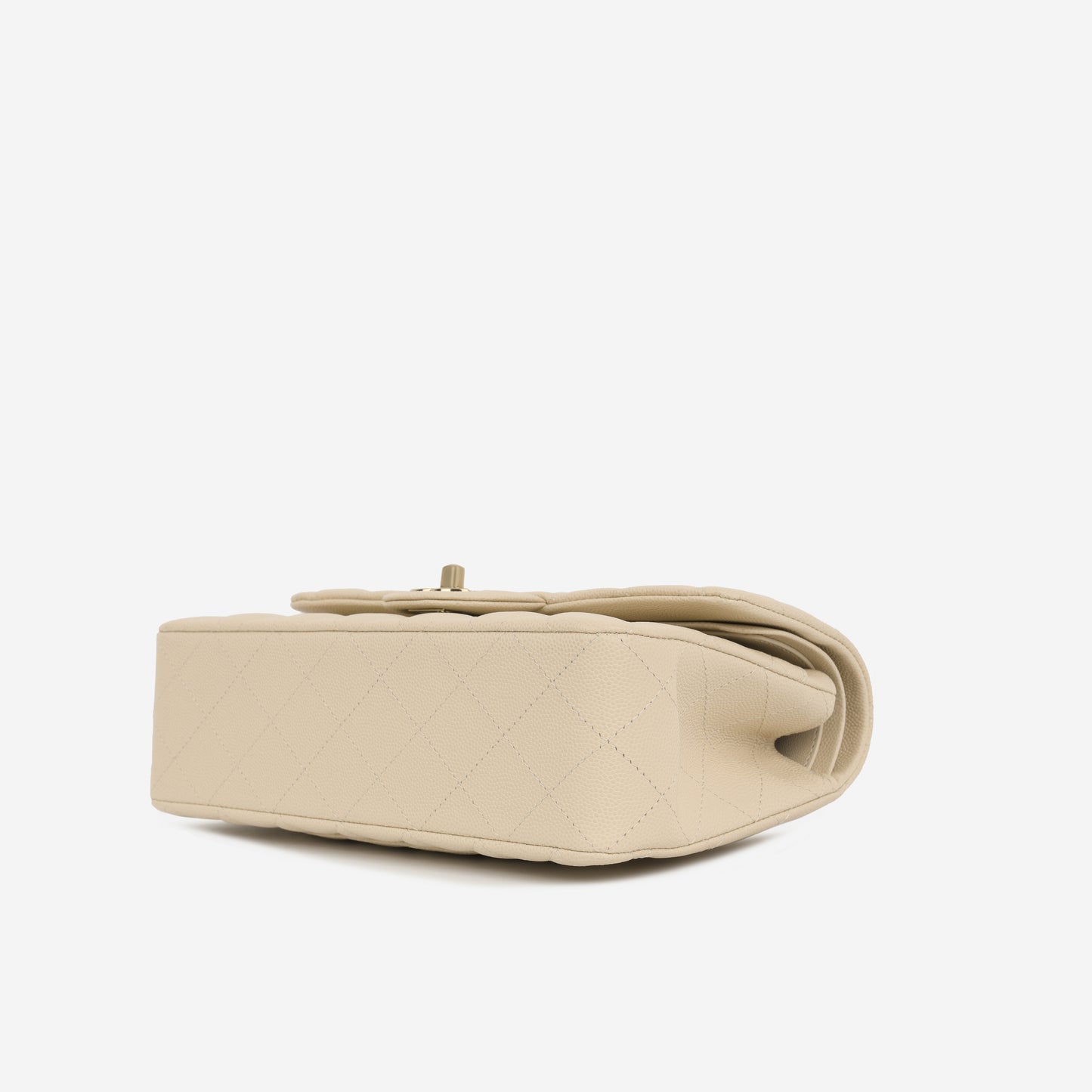 Chanel Small Classic Flap - Ecru Caviar | Champagne Gold Hardware