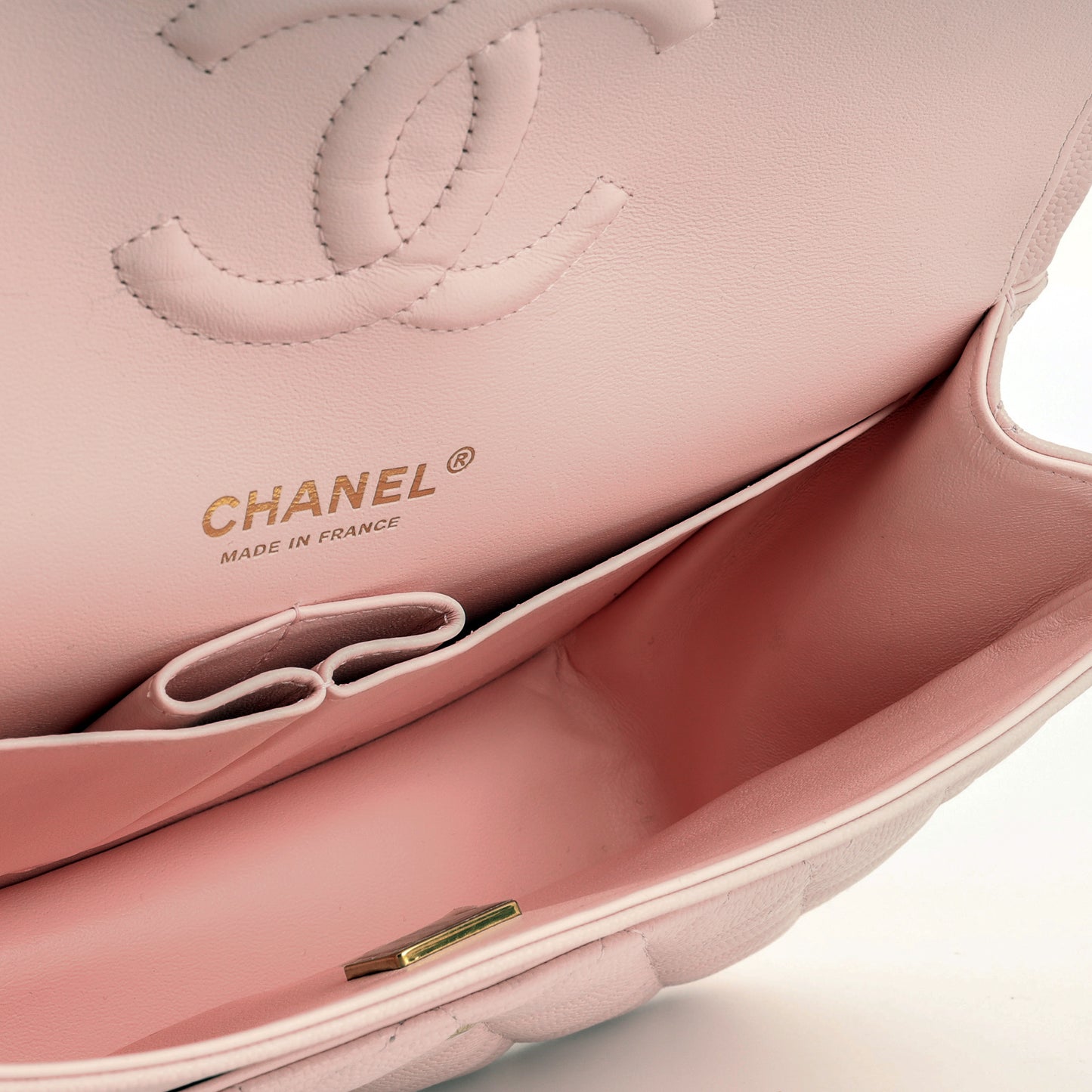 Chanel Medium Classic Flap - Light Pink Caviar | Champagne Gold Hardware