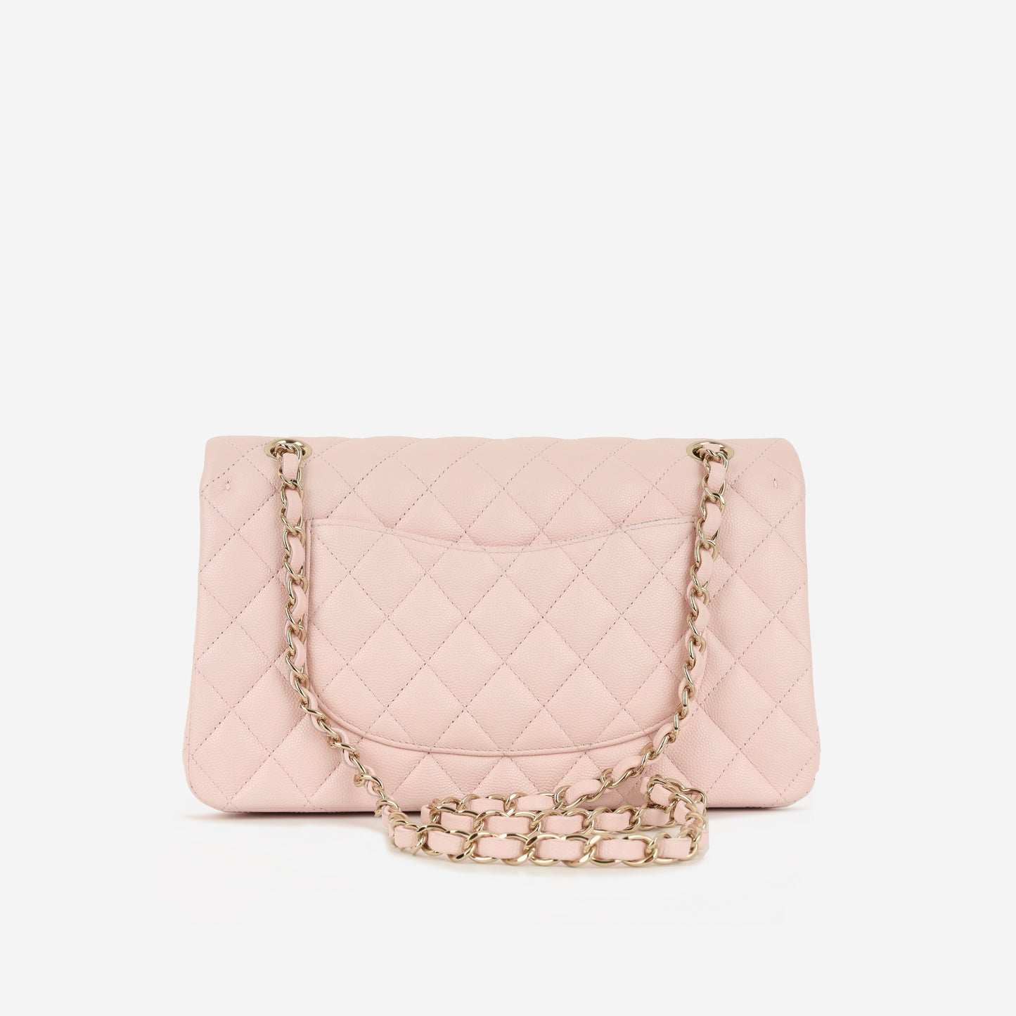 Chanel Medium Classic Flap - Light Pink Caviar | Champagne Gold Hardware