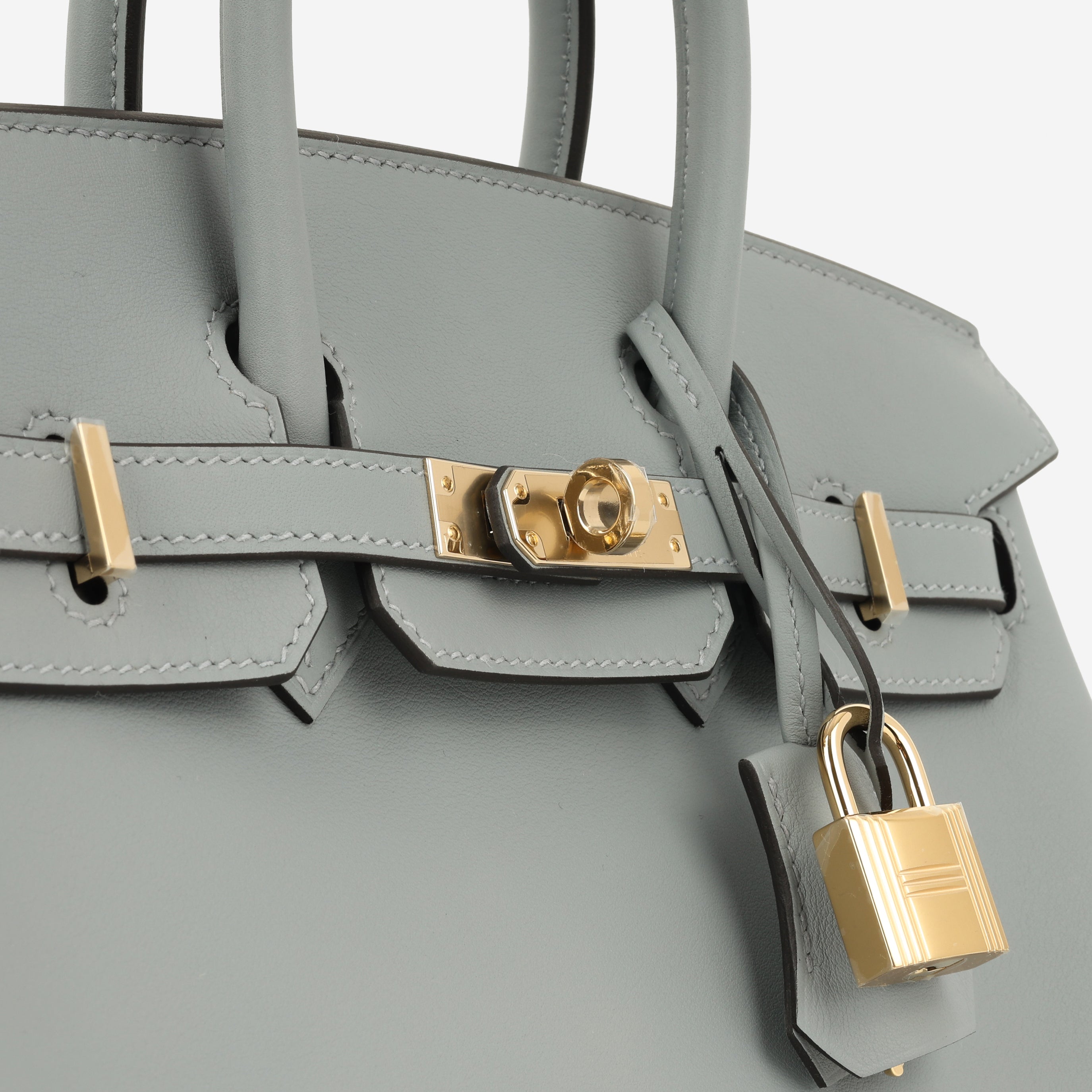 Store Fresh Hermès Birkin 25 - Gris Pantin Swift Permabrass – Bagista
