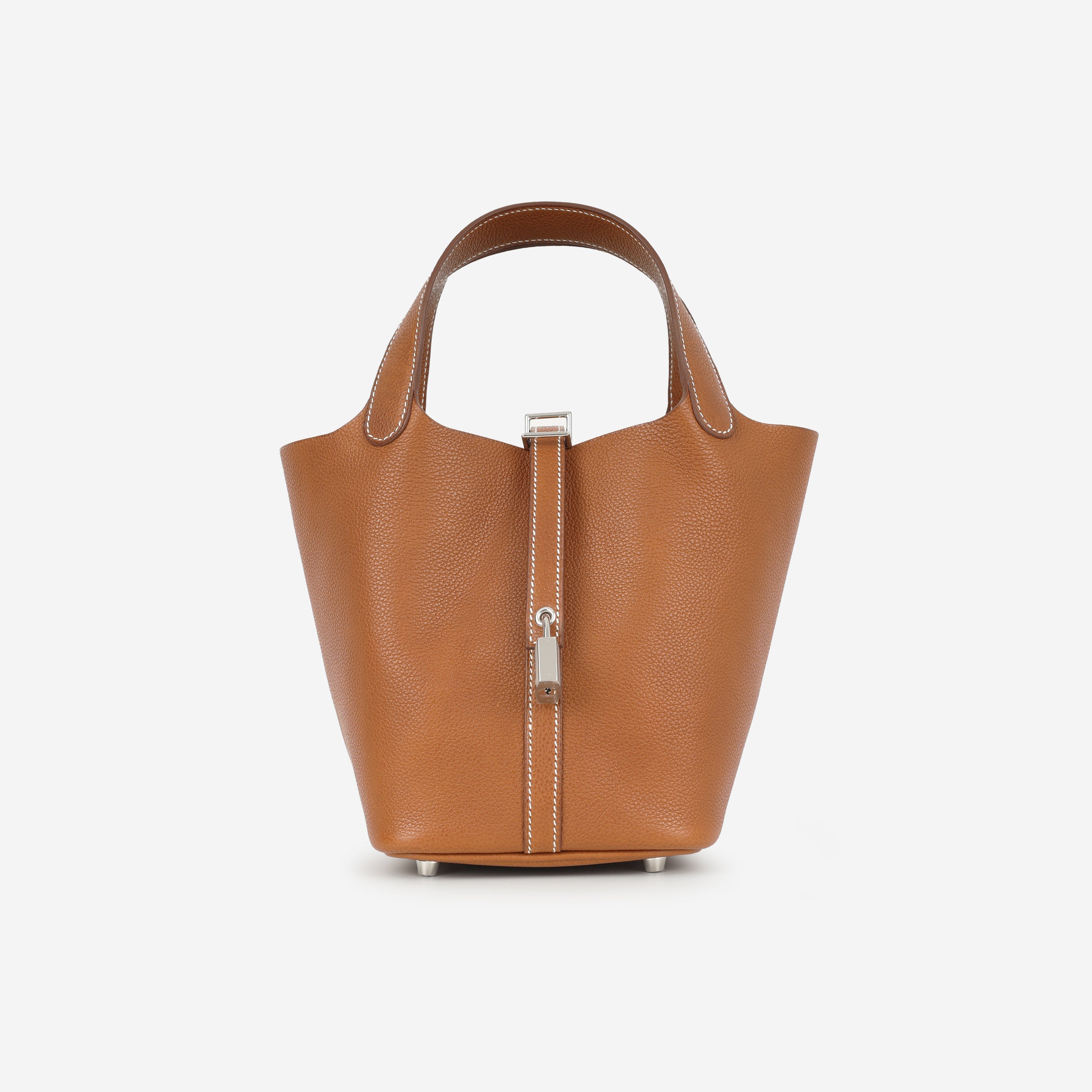 鰻丼 　HERMES エルメス　ブリック Hermès Picotin 18 - Fauve Barenia PHW – Bagista