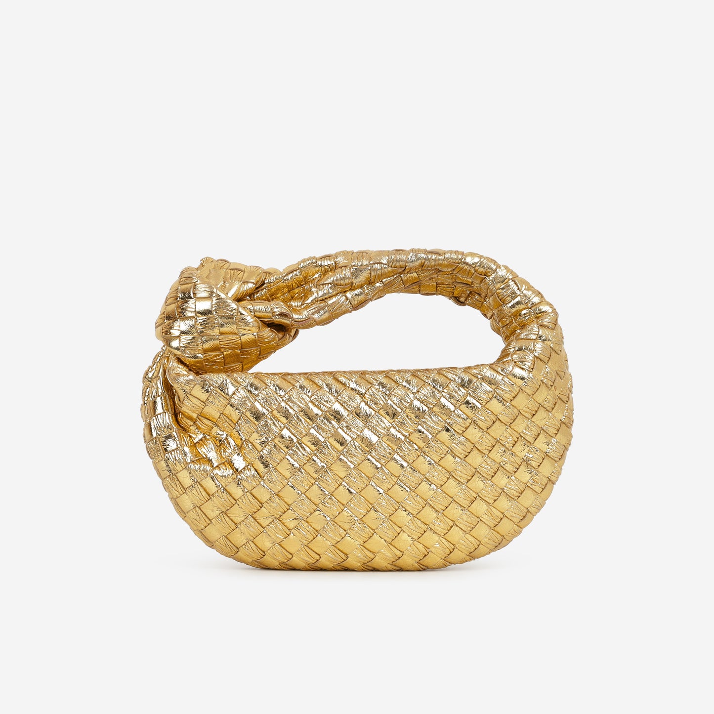 Bottega Veneta Mini Jodie - Gold Metallic Intrecciato | Gold Hardware