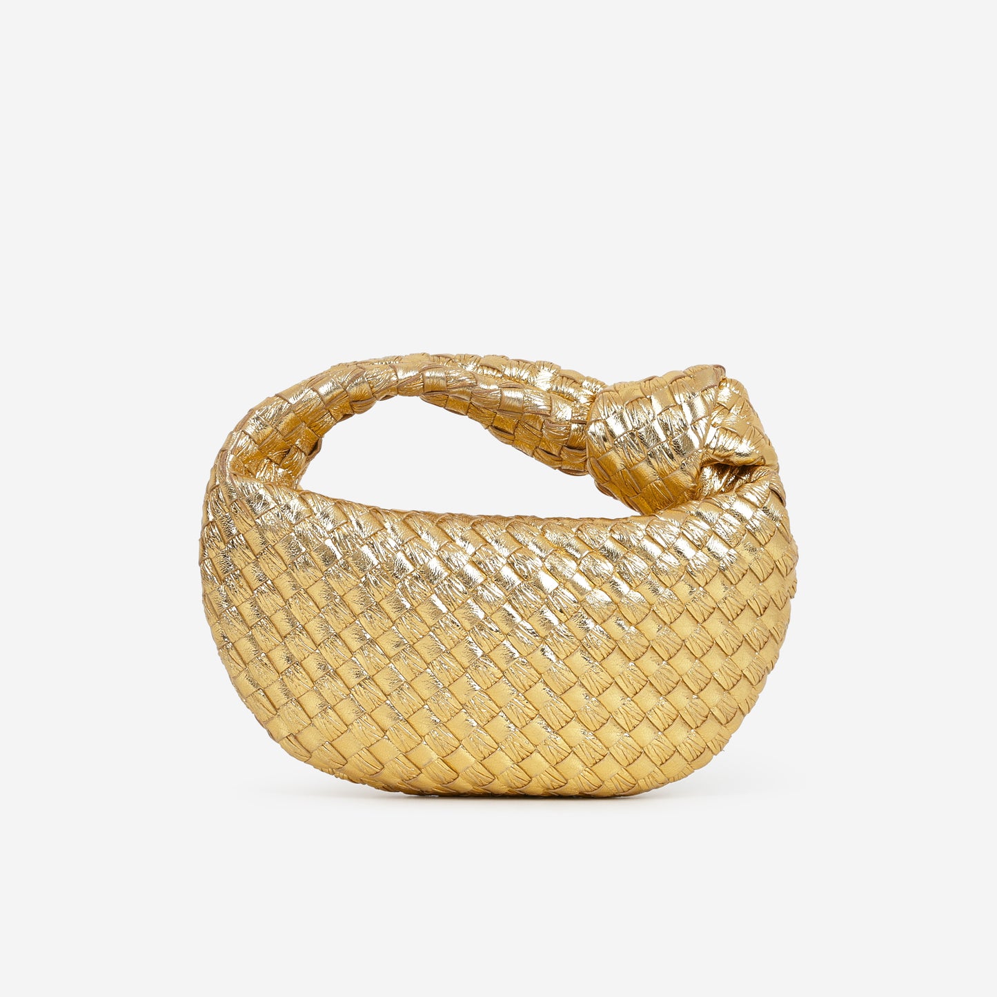 Bottega Veneta Mini Jodie - Gold Metallic Intrecciato | Gold Hardware