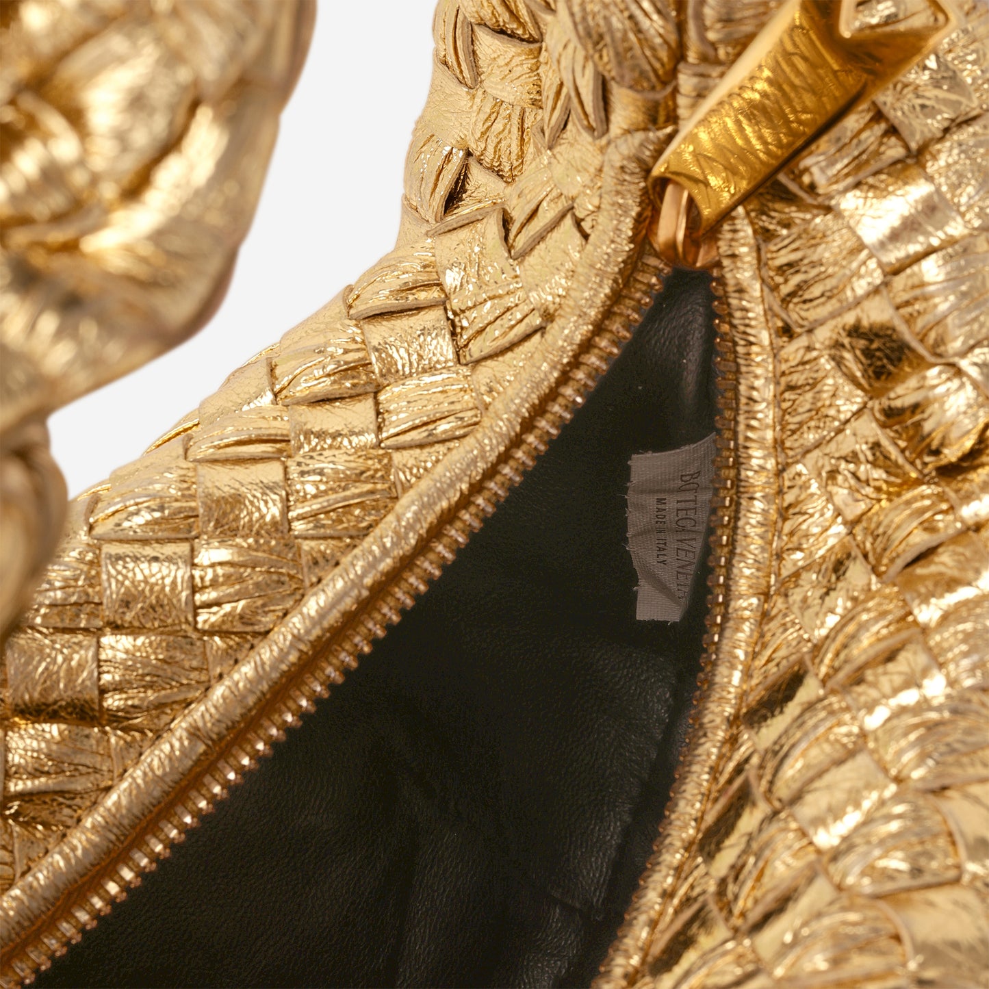 Bottega Veneta Mini Jodie - Gold Metallic Intrecciato | Gold Hardware