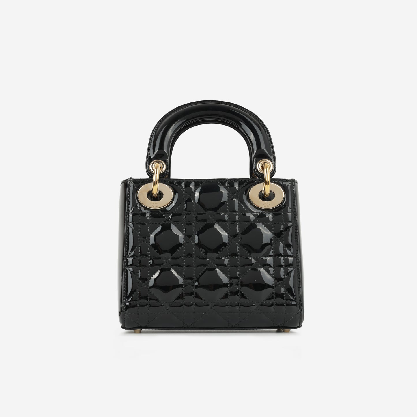 Dior Mini Lady Dior Black Patent | Gold Hardware