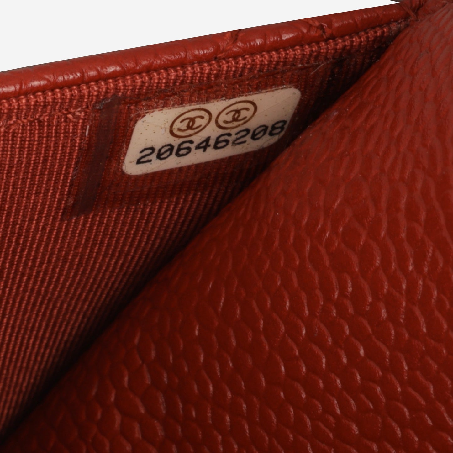 Chanel Classic Wallet on Chain - Red Caviar | Silver Hardware