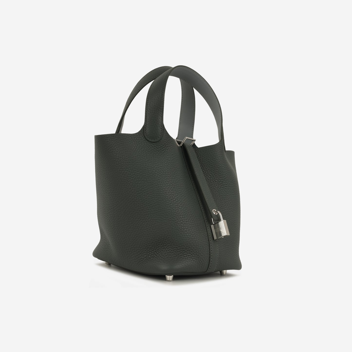 Hermès Picotin 18 Eclat - Vert Mangrove Clemence / Gris Pantin Swift | Palladium Hardware