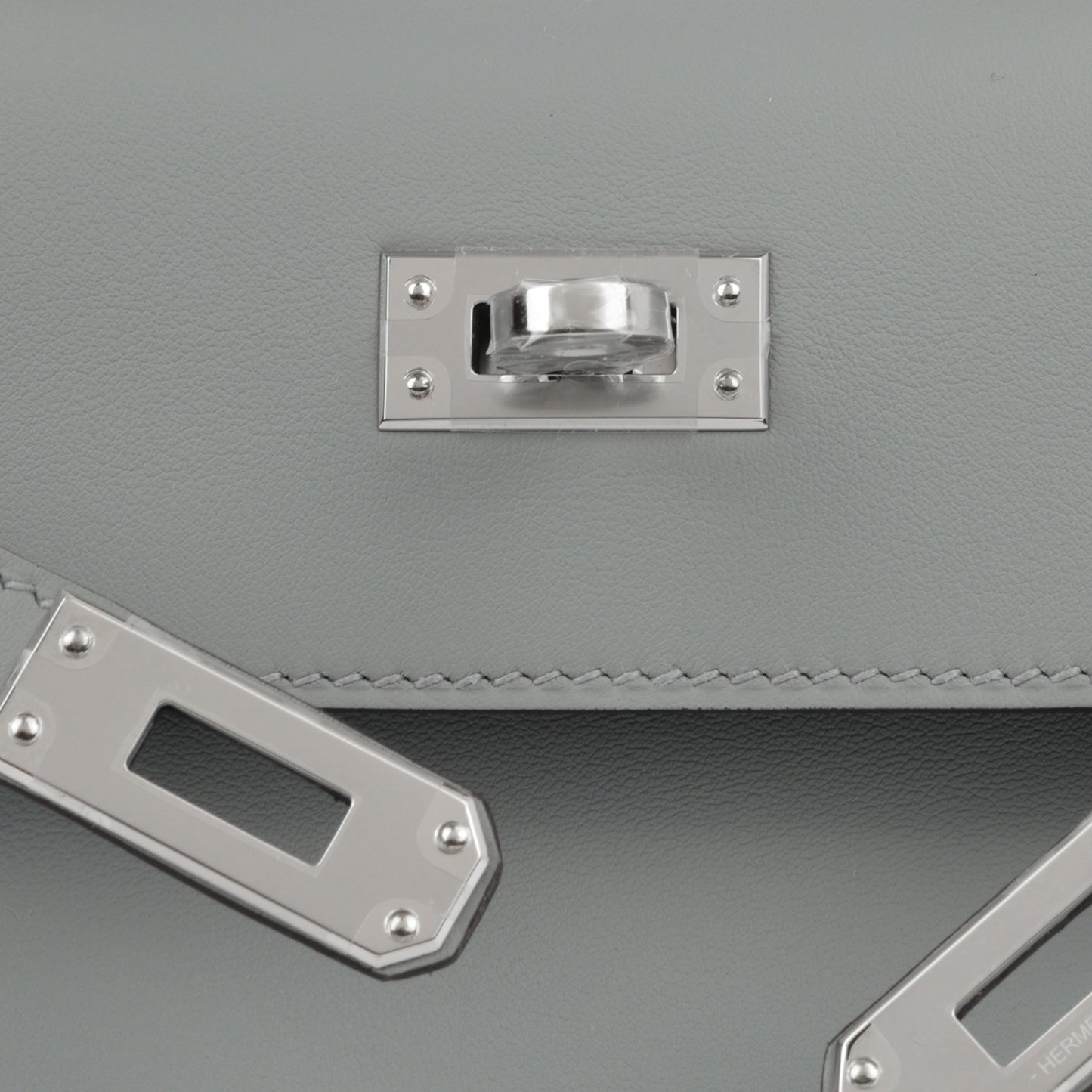 Hermès Kelly Pochette - Gris Pantin Swift | Palladium Hardware