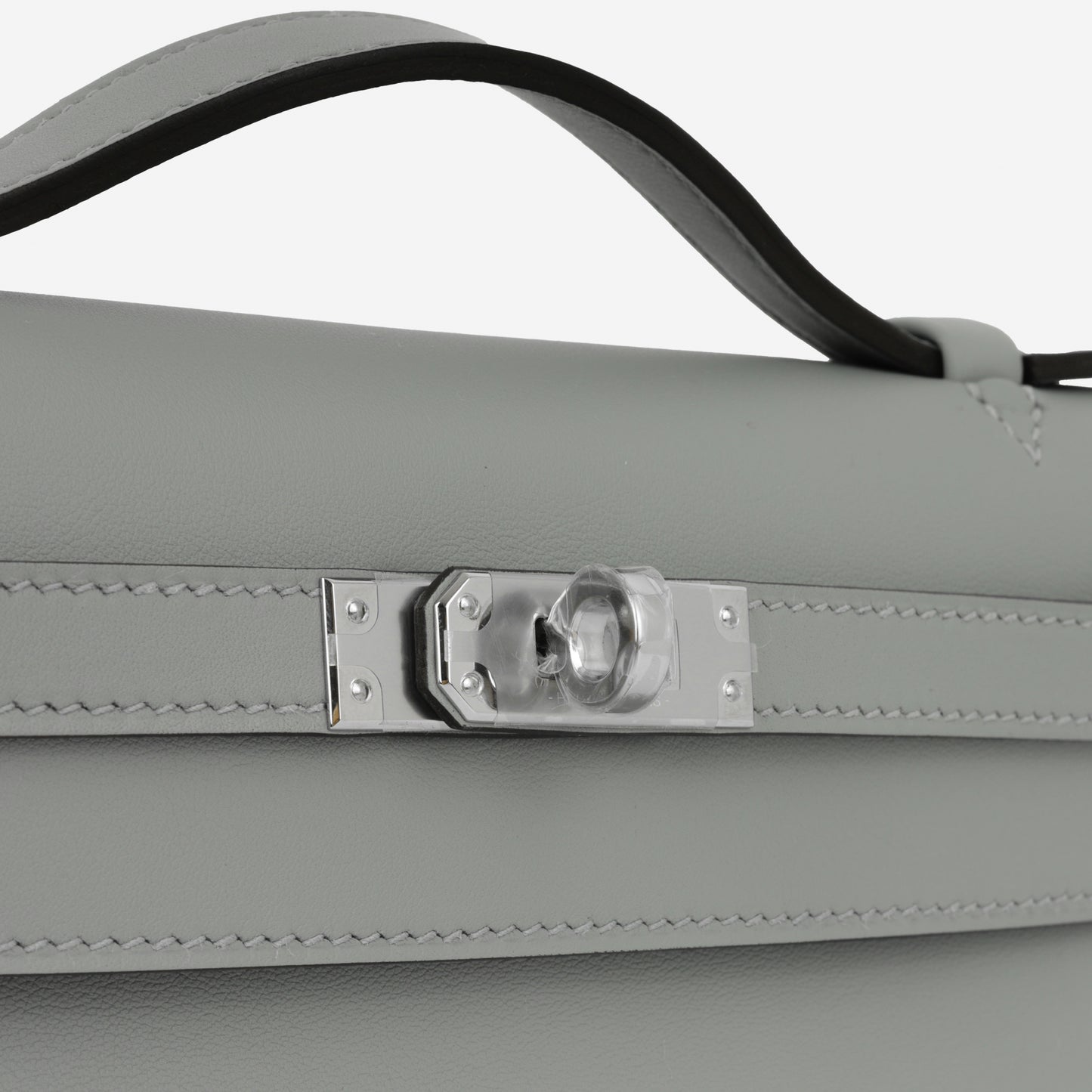 Hermès Kelly Pochette - Gris Pantin Swift | Palladium Hardware