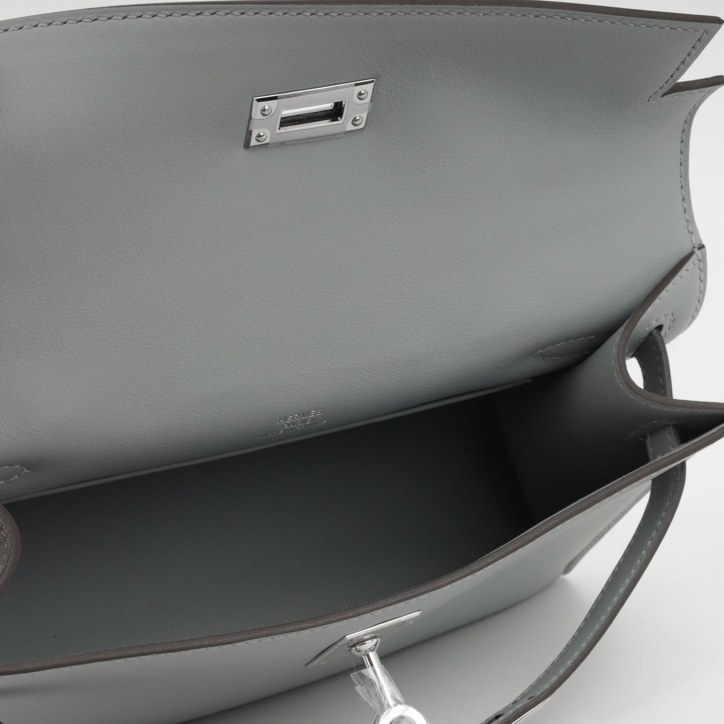 Hermès Kelly Pochette - Gris Pantin Swift | Palladium Hardware