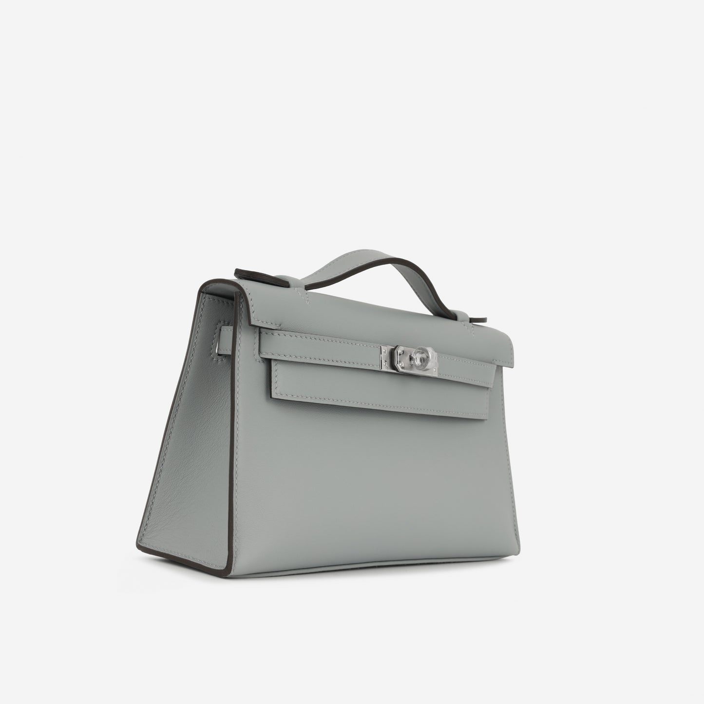 Hermès Kelly Pochette - Gris Pantin Swift | Palladium Hardware