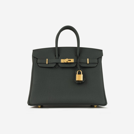 Hermès Birkin 25 - New Vert Fonce Togo | Gold Hardware