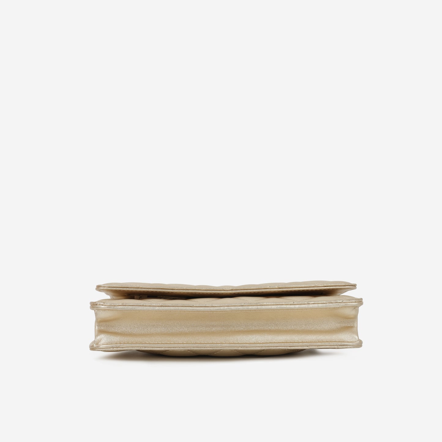 Chanel Classic Wallet on Chain - Champagne Metallic | Champagne Gold Hardware