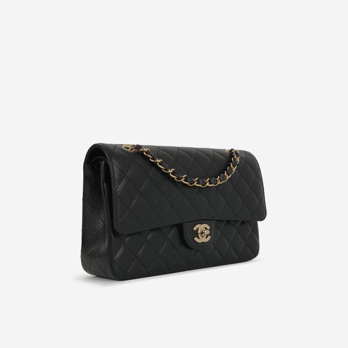 Chanel Medium Classic Flap Black Caviar | Gold Hardware (2024)