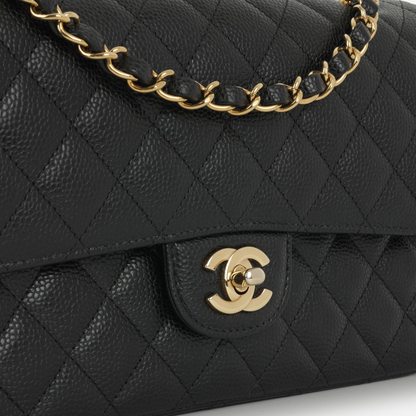 Chanel Medium Classic Flap Black Caviar | Gold Hardware (2024)