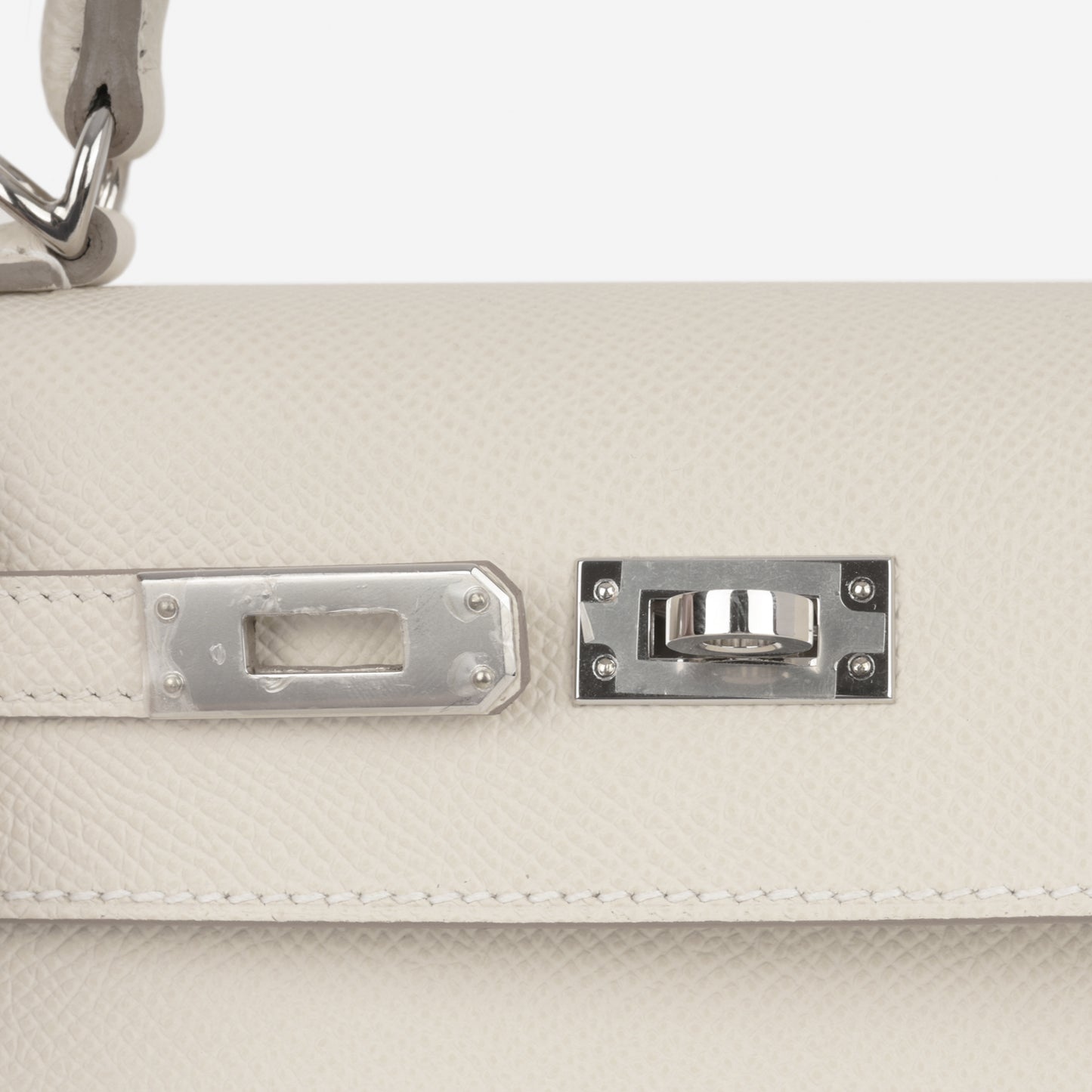 Hermès Kelly 25 - Craie Epsom | Palladium Hardware
