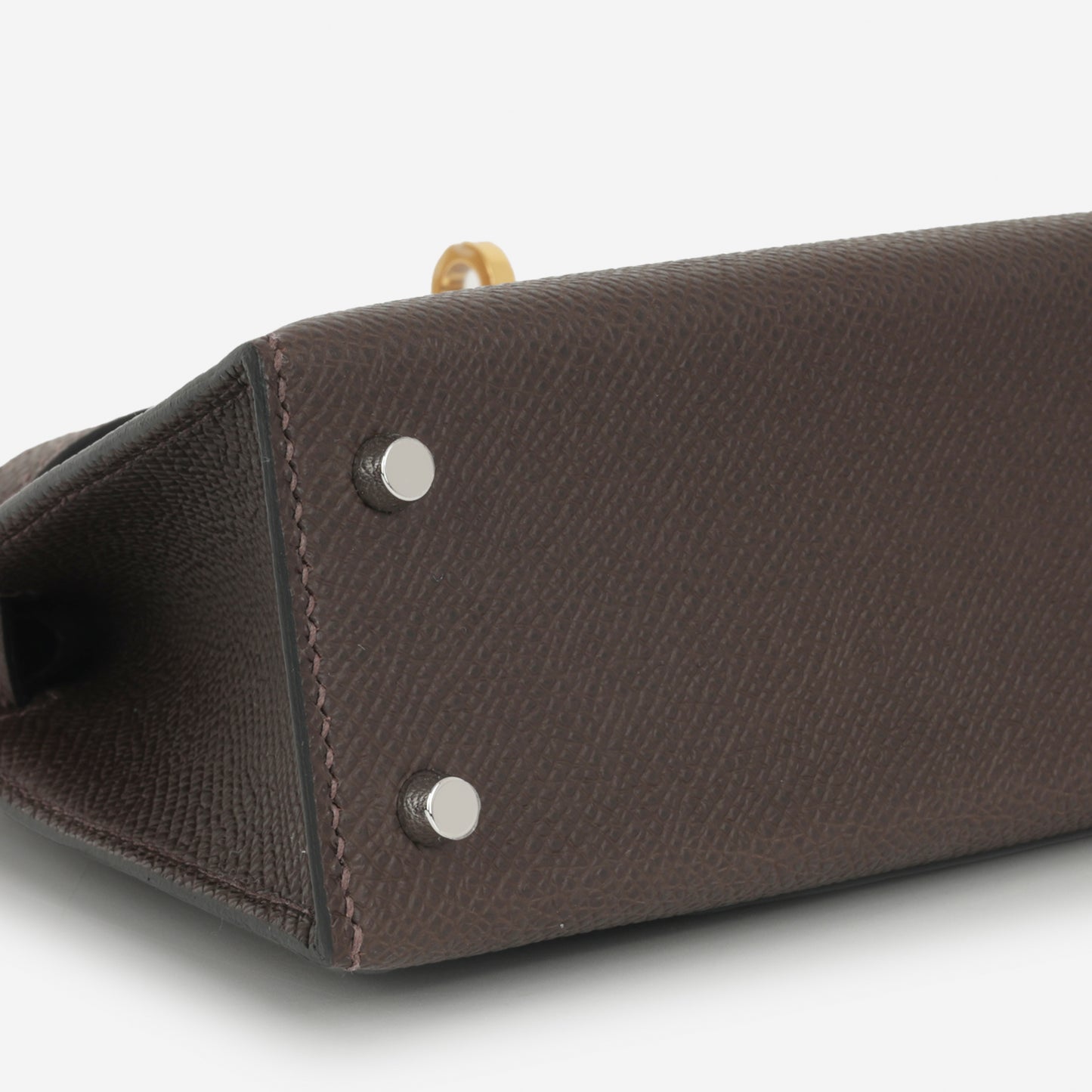 Hermès Mini Kelly - Ebene Epsom | Electrum Hardware